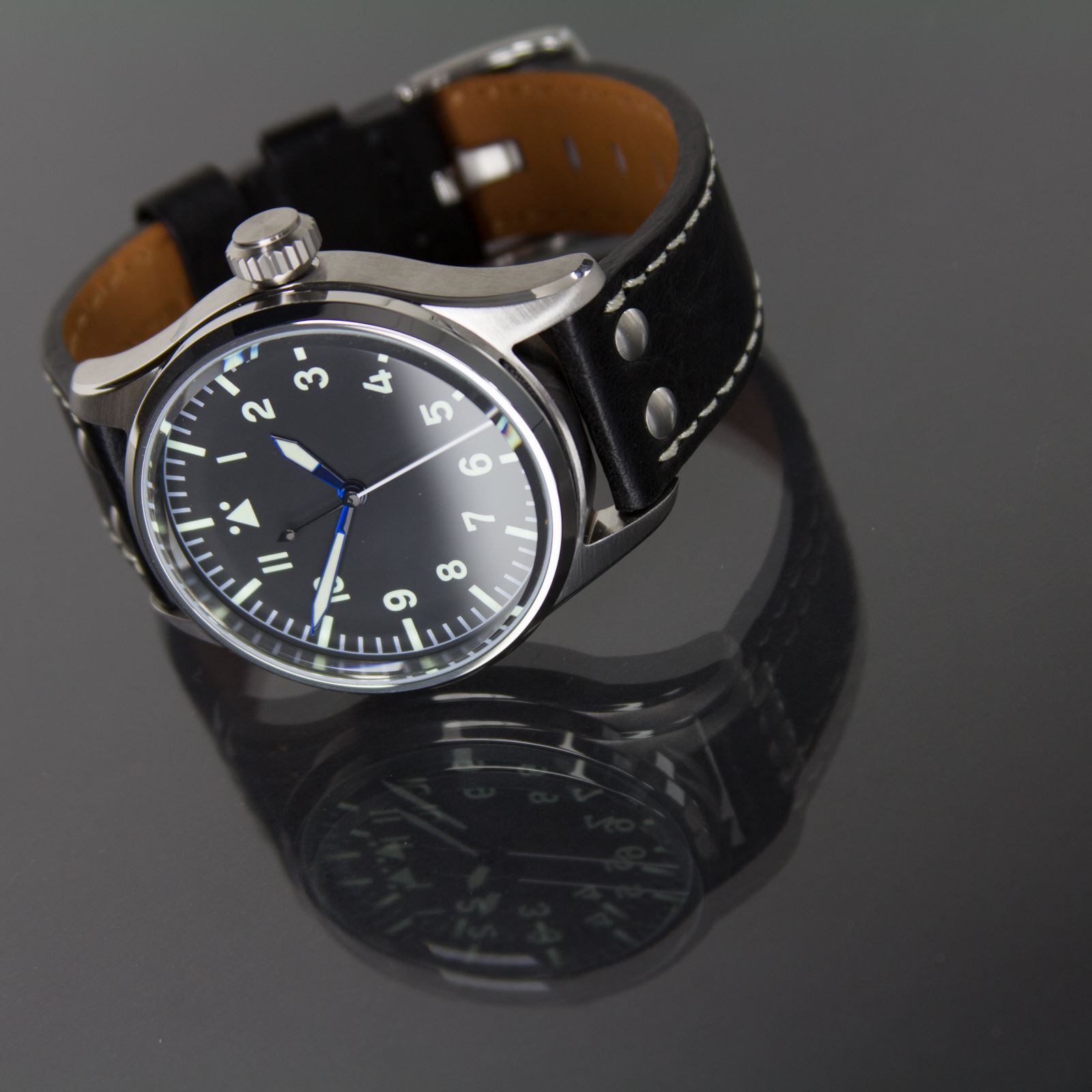 Geckota K1 Mechanical Automatic Miyota 8215 Pilot's Watch Flieger Design 44mm - Zdjęcie 10 z 17