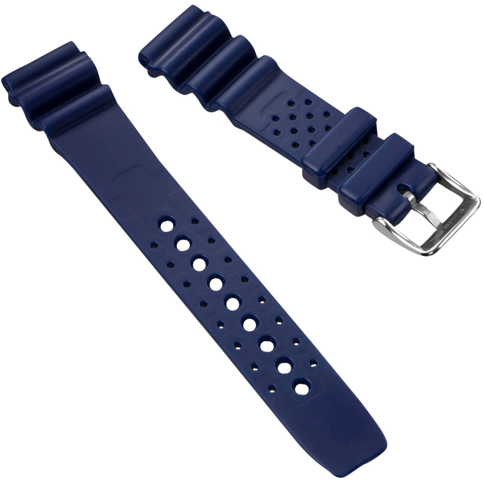 ZULUDIVER PU PVC Rubber Dive Watch Strap for SEIKO / CITIZEN 20 22mm