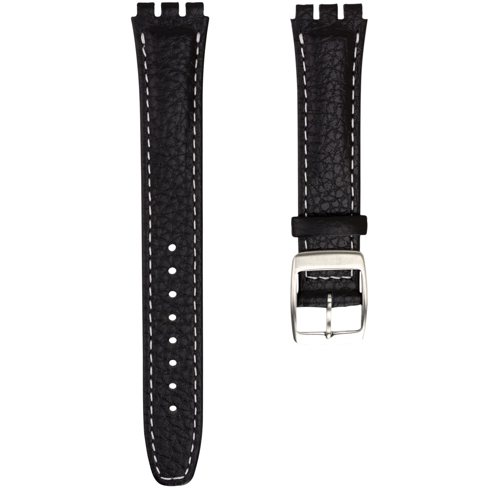 Genuine Leather 17mm Replacement watch strap for Swatch in a choice of