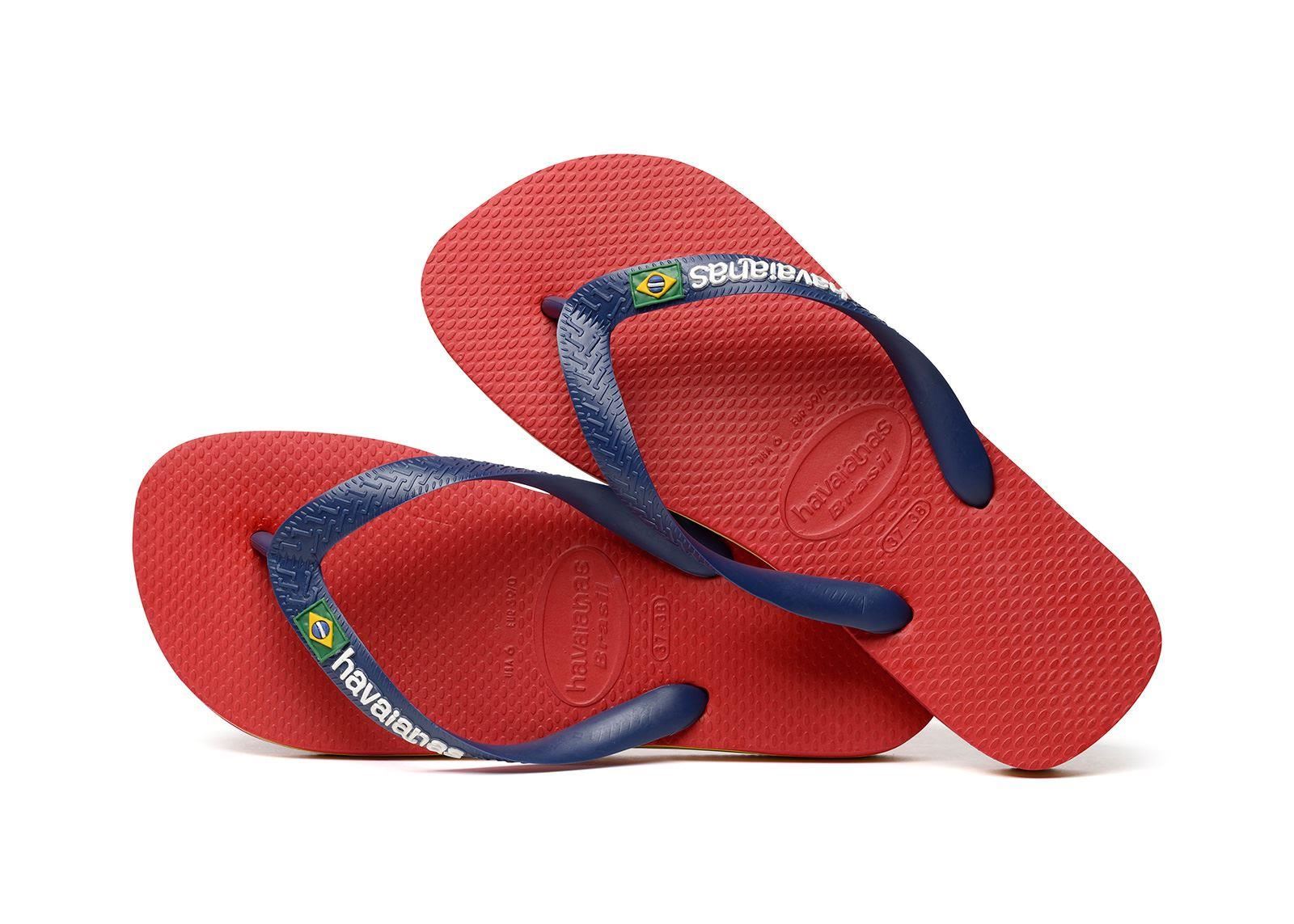 Havaianas Brasil Logo Men's Youth Flip Flops Sandals Vary Size & Colors