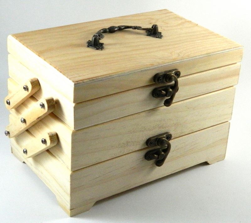 Unfinished Wood Jewelry Box Crafts