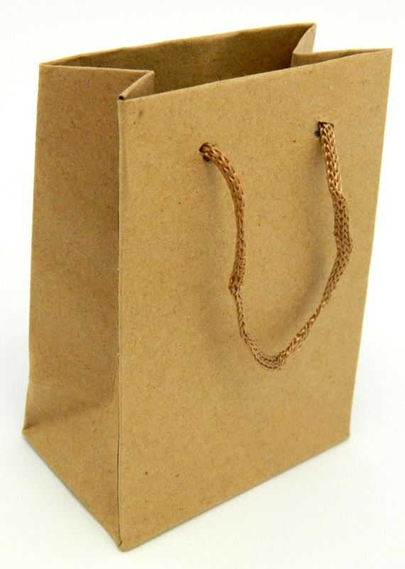 12 pcs luxury natural 11x14cm bags kraft paper gift bag handles