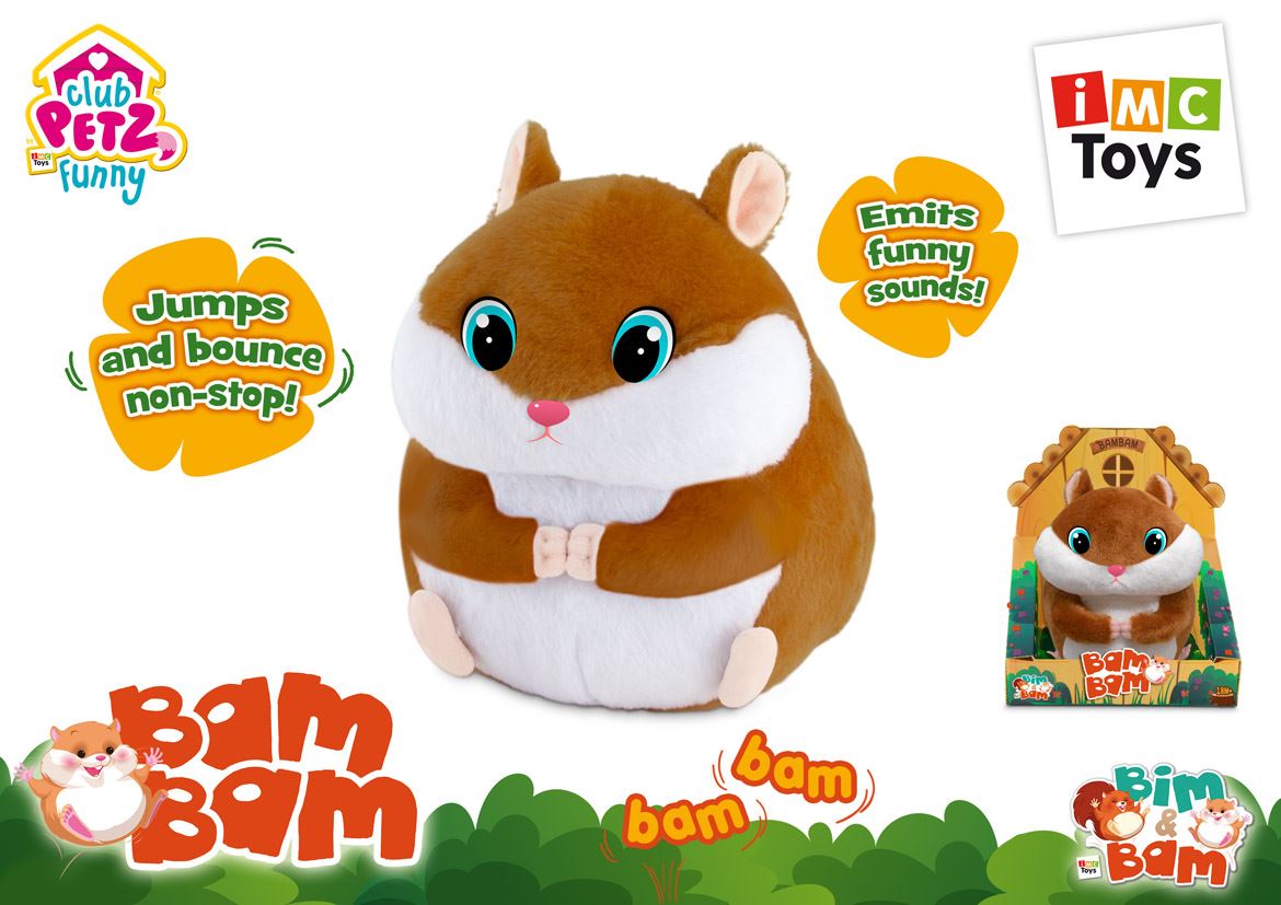 Club Petz Funny Bambam Hamster Hopping Vibrating Toy IMC Toys 95090