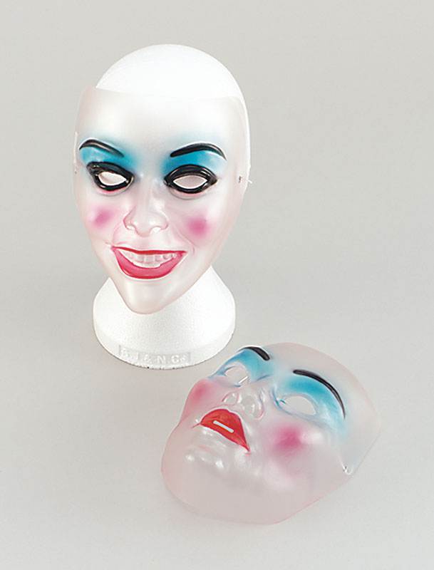 The Purge Plastic Transparent Face Mask Female, Halloween, Horror