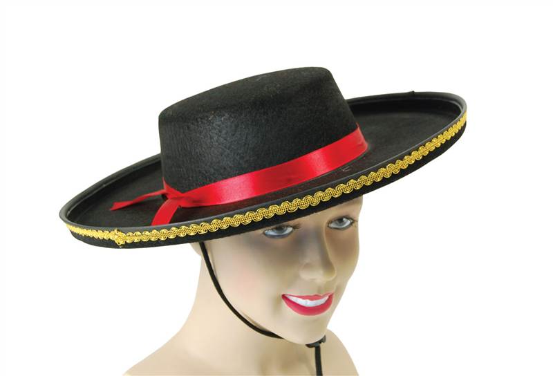 SPANISH HAT, BANDIT HAT, BULLFIGHTER HAT, SPAIN, FANCY DRESS ACCESSORY