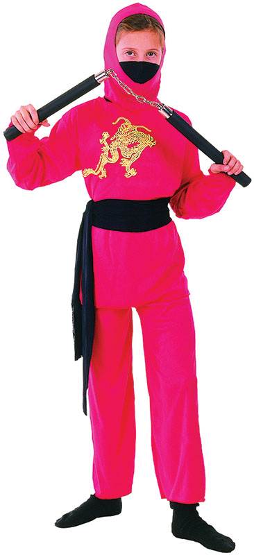 BOYS NINJA RED LARGE AGE 9-12, CHILDS FANCY DRESS COSTUME, KIDS BOOK