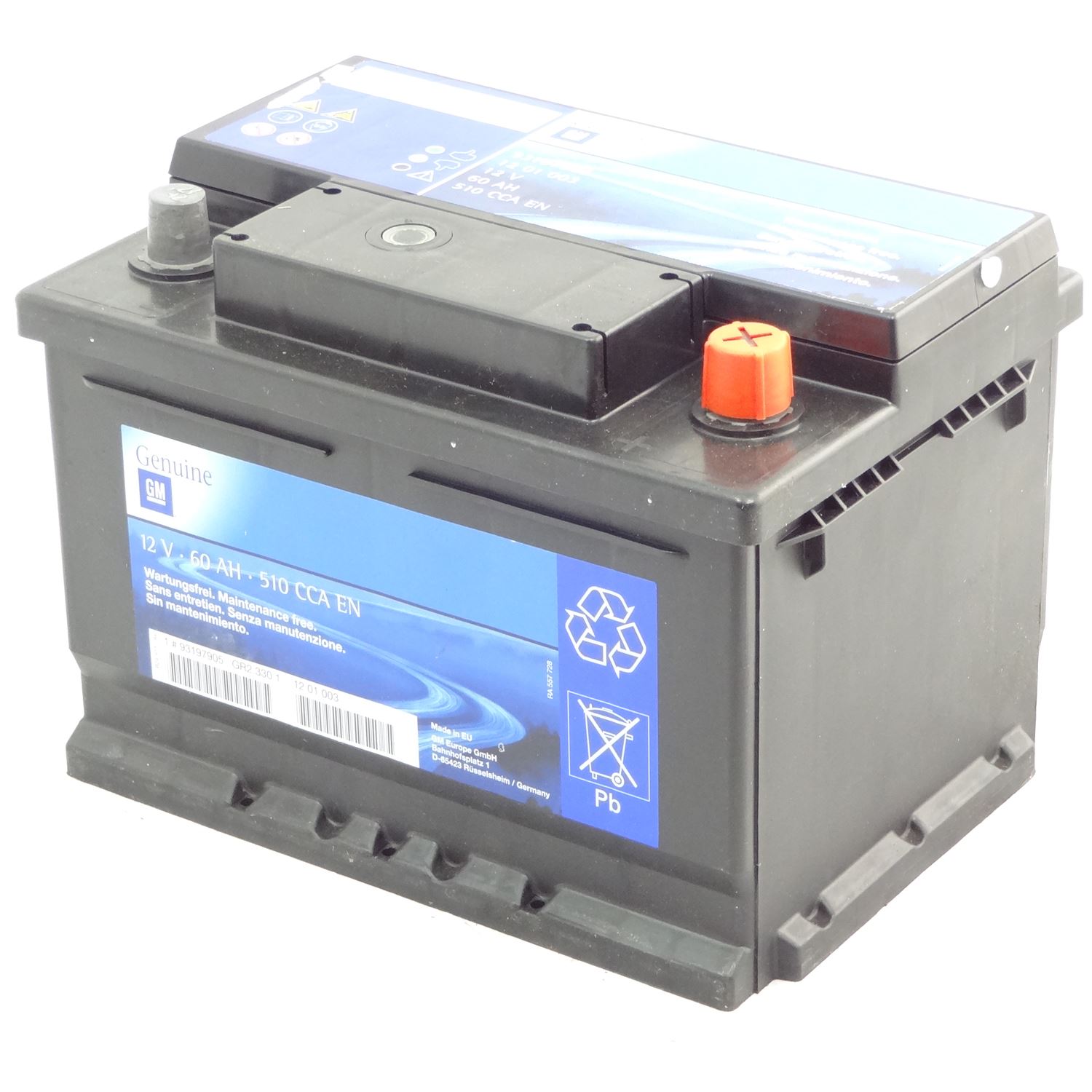 Vauxhall Astra H/J Zafira B/C Meriva A/B Insignia Battery GM 60AMP