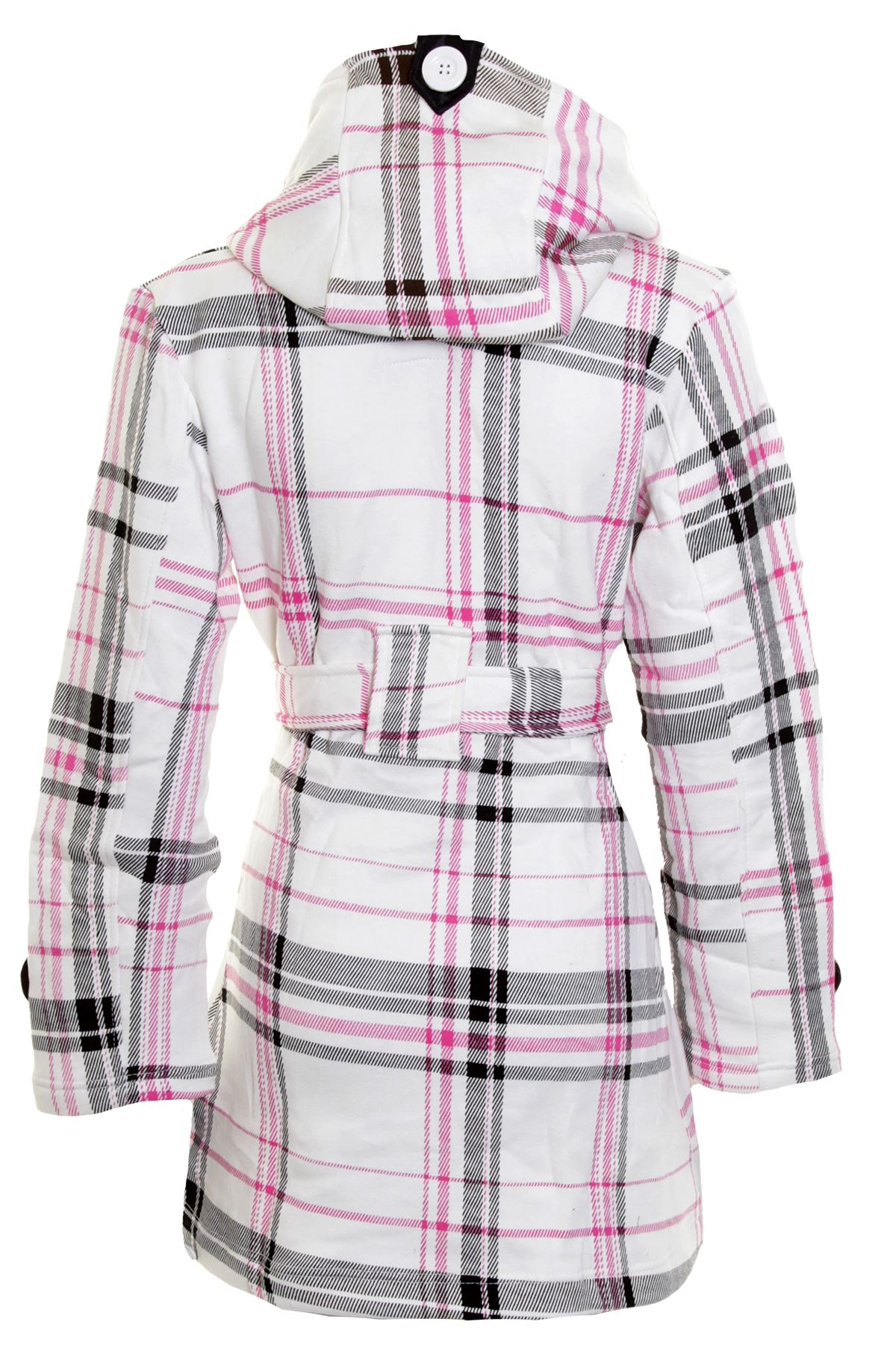 checked long jacket