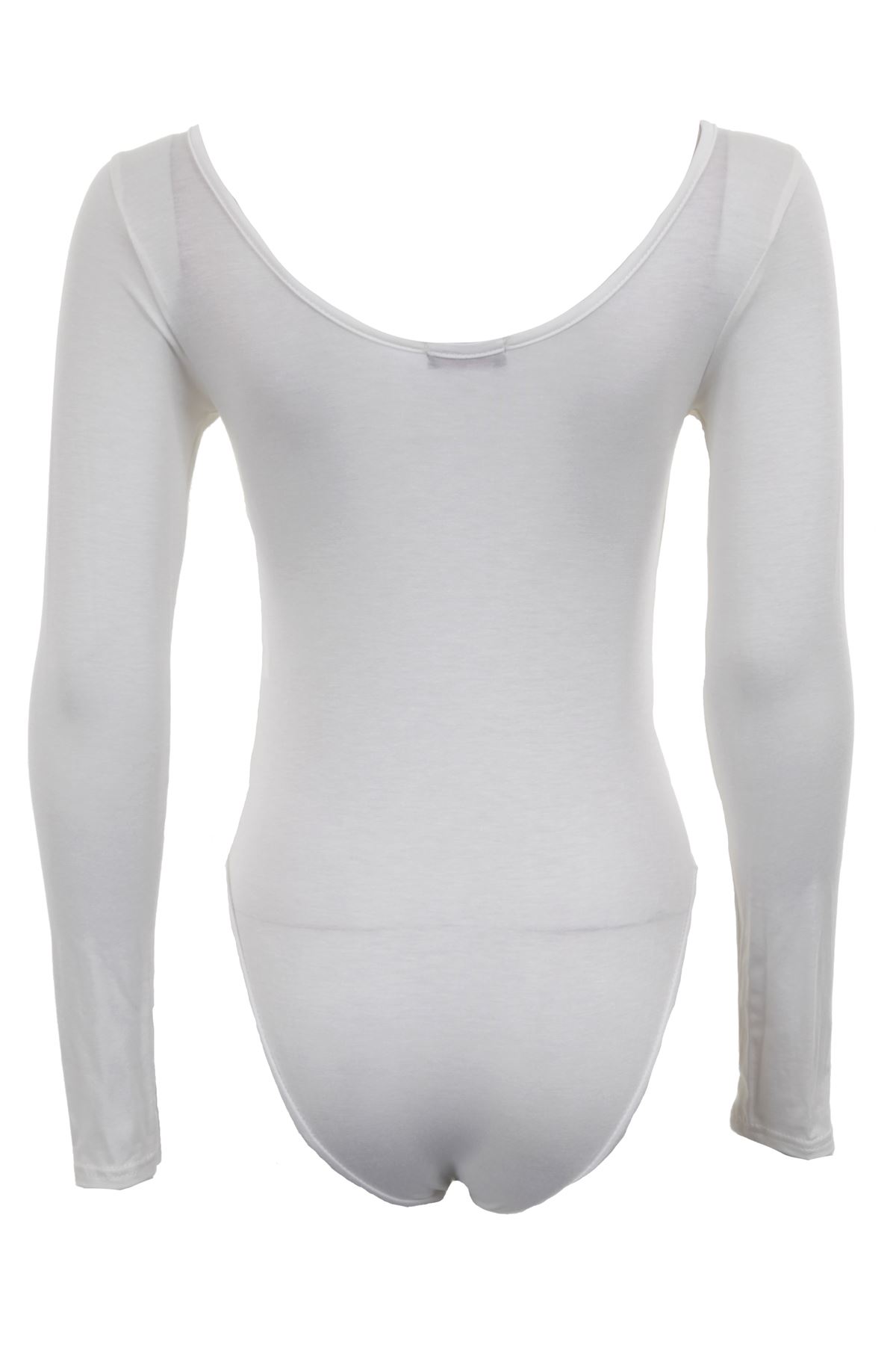 Ladies Long Sleeve Gold Sequin Mesh Insert Low Back Leotard Womens