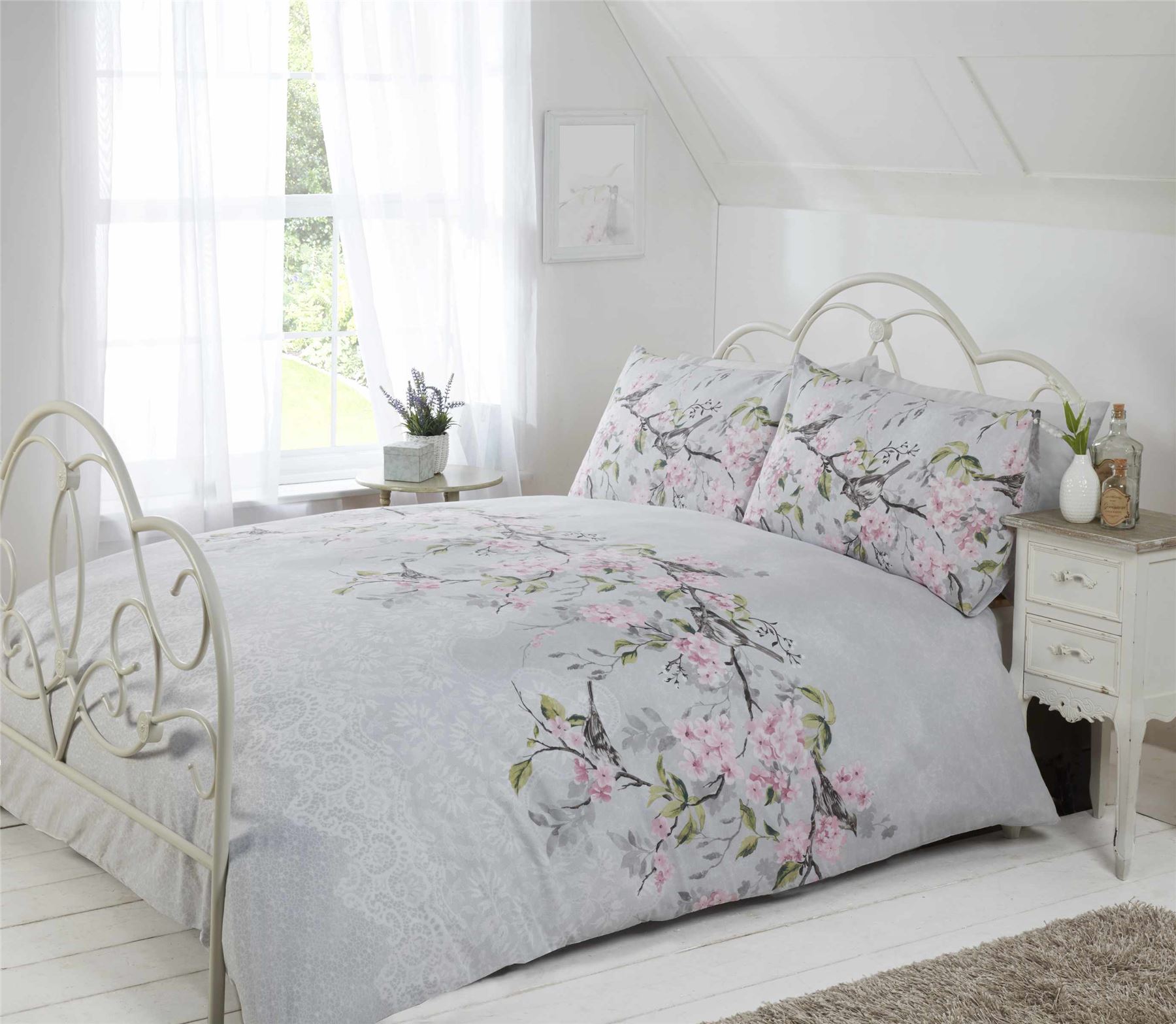 Floral Modern Quilt Duvet Cover & Pillowcase Bedding Bed Sets Flowers