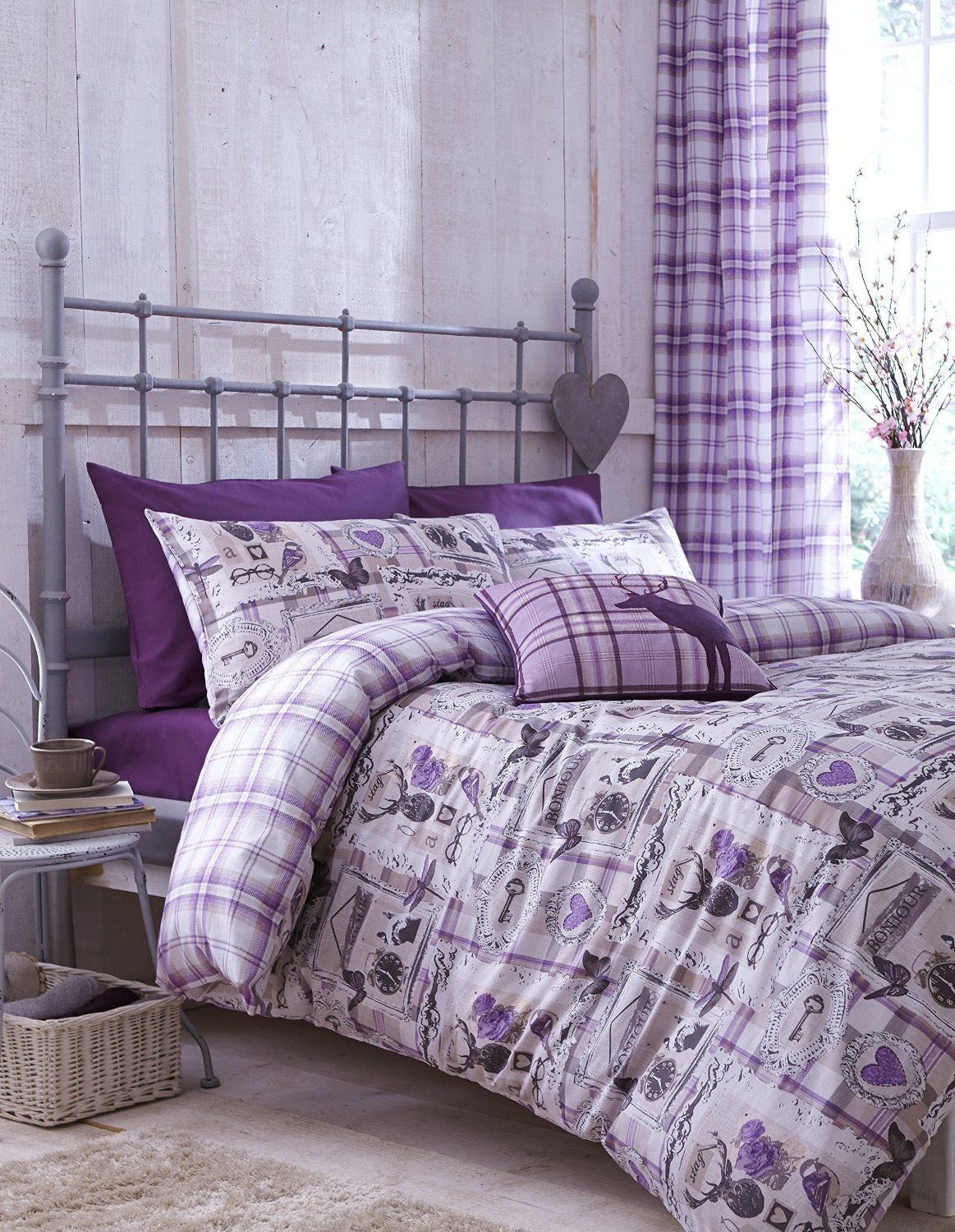 Tartan Quilt Duvet Cover Bed Sets 3 Sizes And Or Cushion Tartan Quilt Duvet Cover Bed Sets 3 Sizes