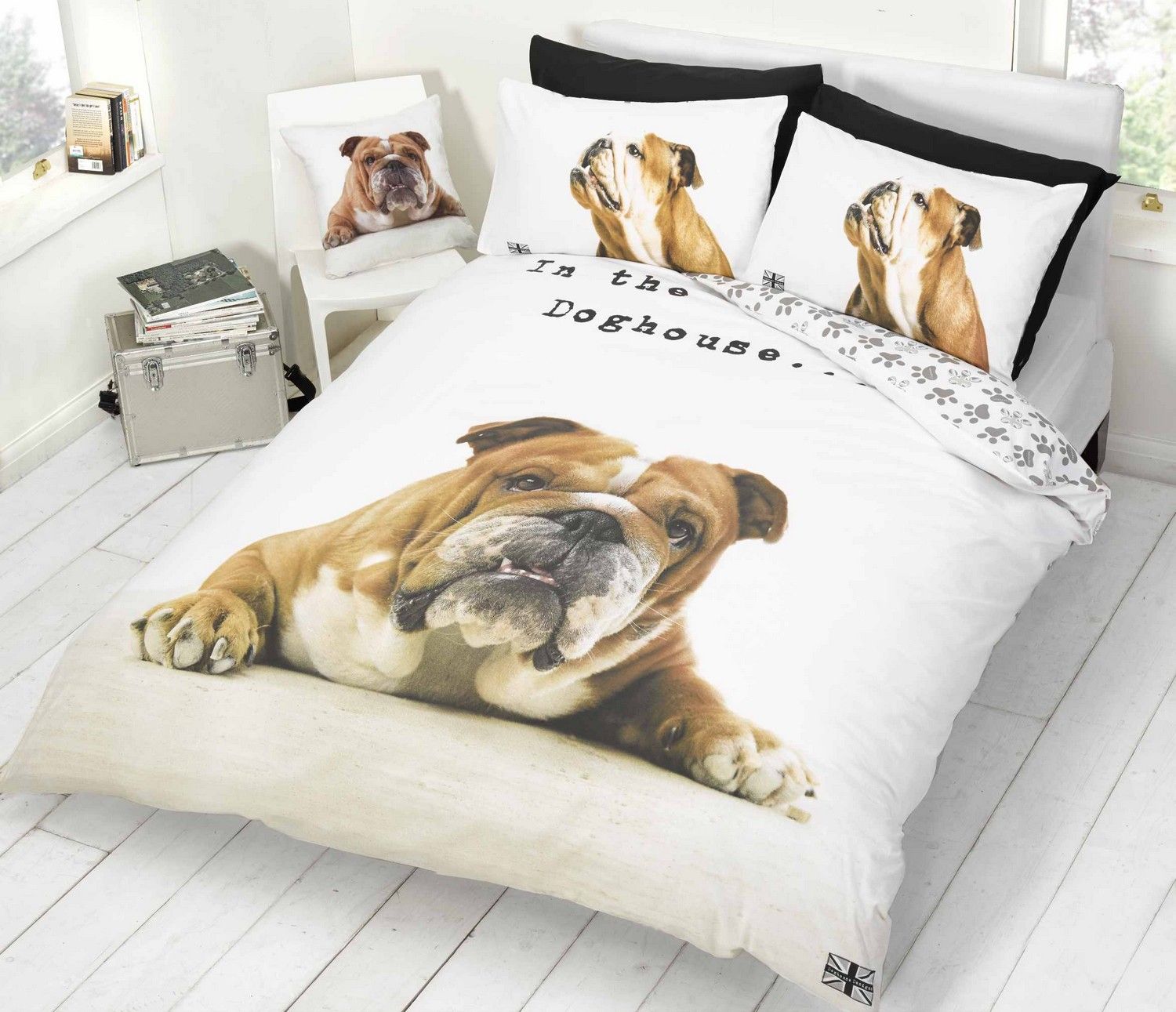 bull dog bulldog duvet cover or cushion cover bedding bed bull dog bulldog duvet cover or cushion cover bedding bed