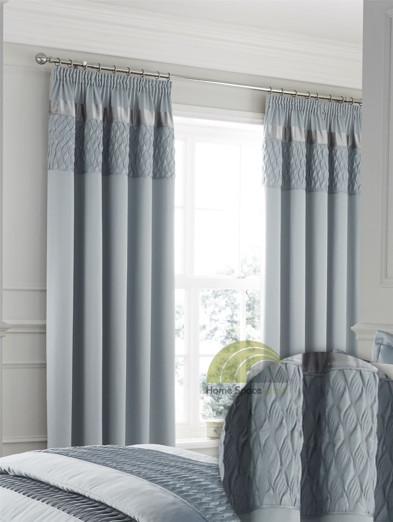 Duck Egg Catherine Lansfield Bedding Bed Set, Curtains, Duvet Quilt or