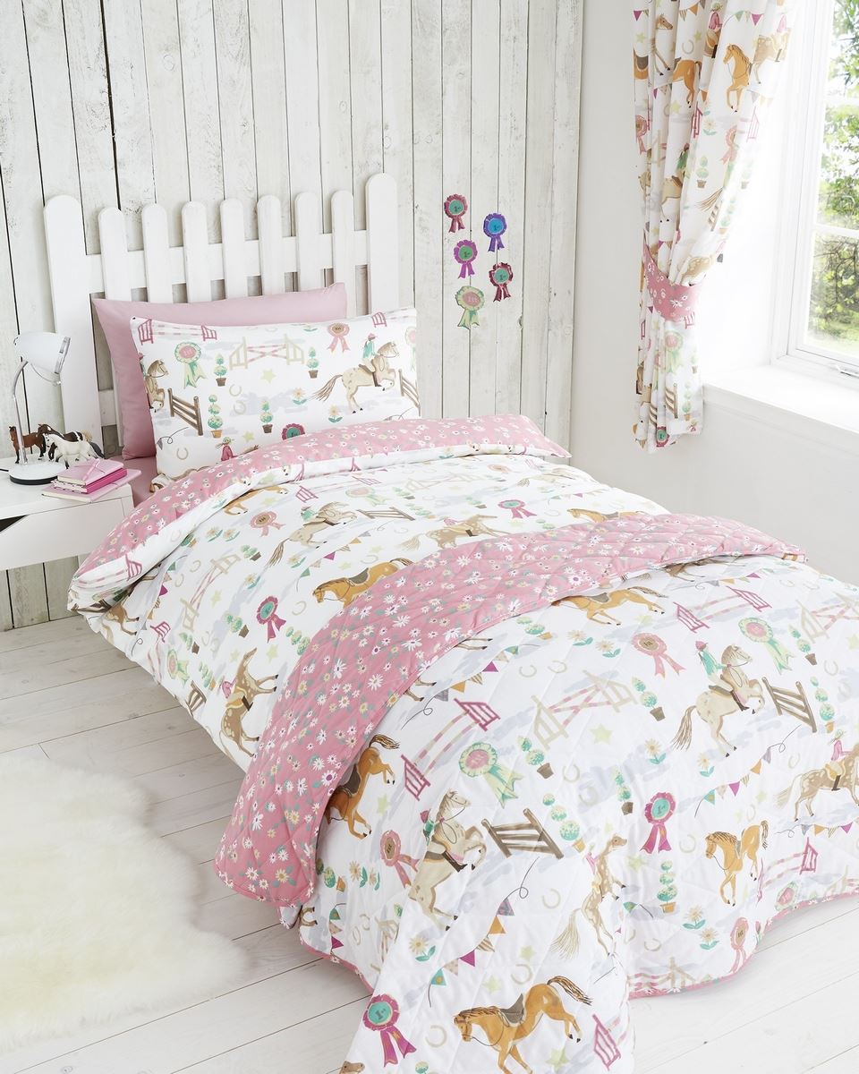 Childrens Duvet Coveratching Curtains The Duvets Horses Animals S Quilt Duvet Cover Bedding Bed Sets Or