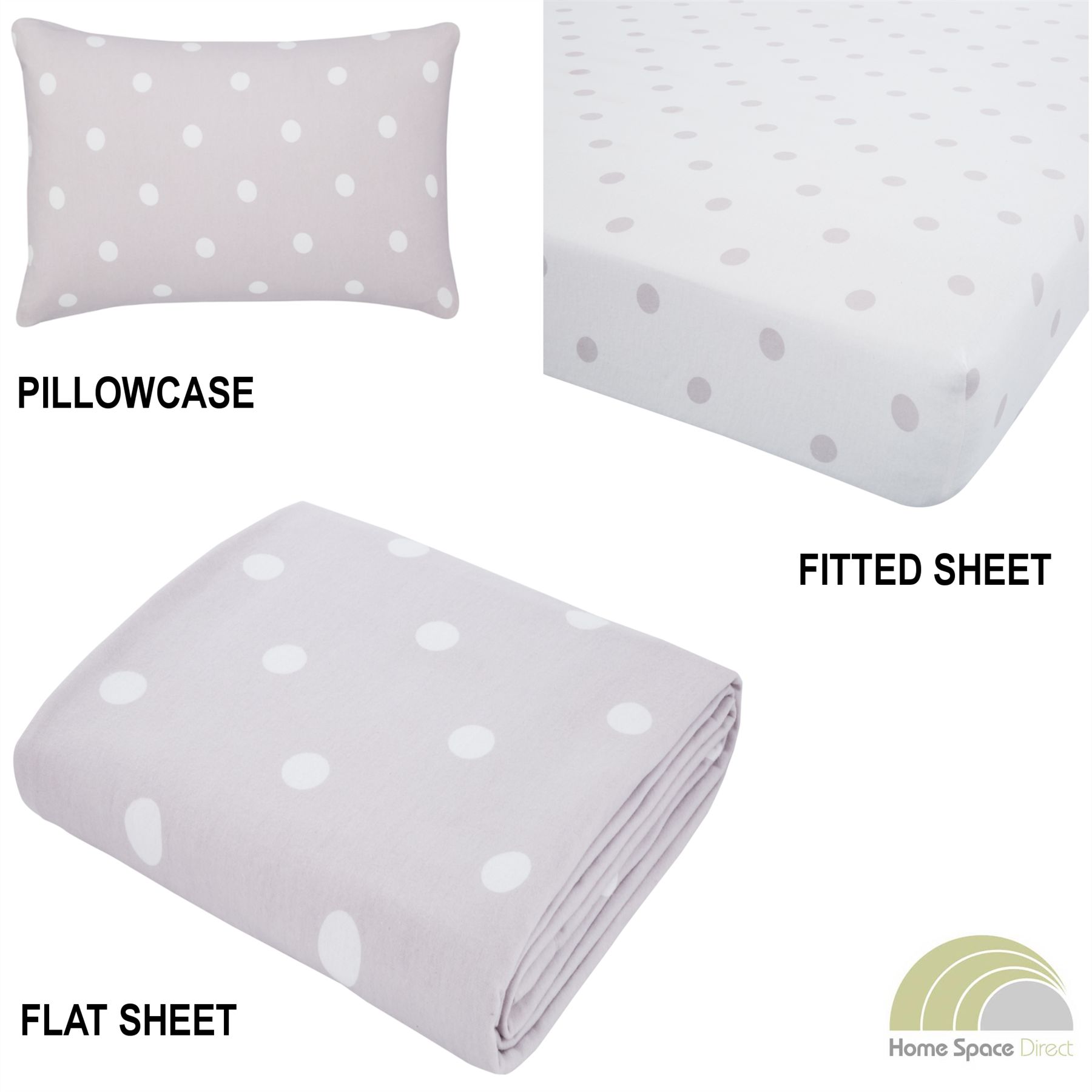 100 Cotton Flannelette Sheets Fitted Flat Pillowcases Bedding Many Sizes New!