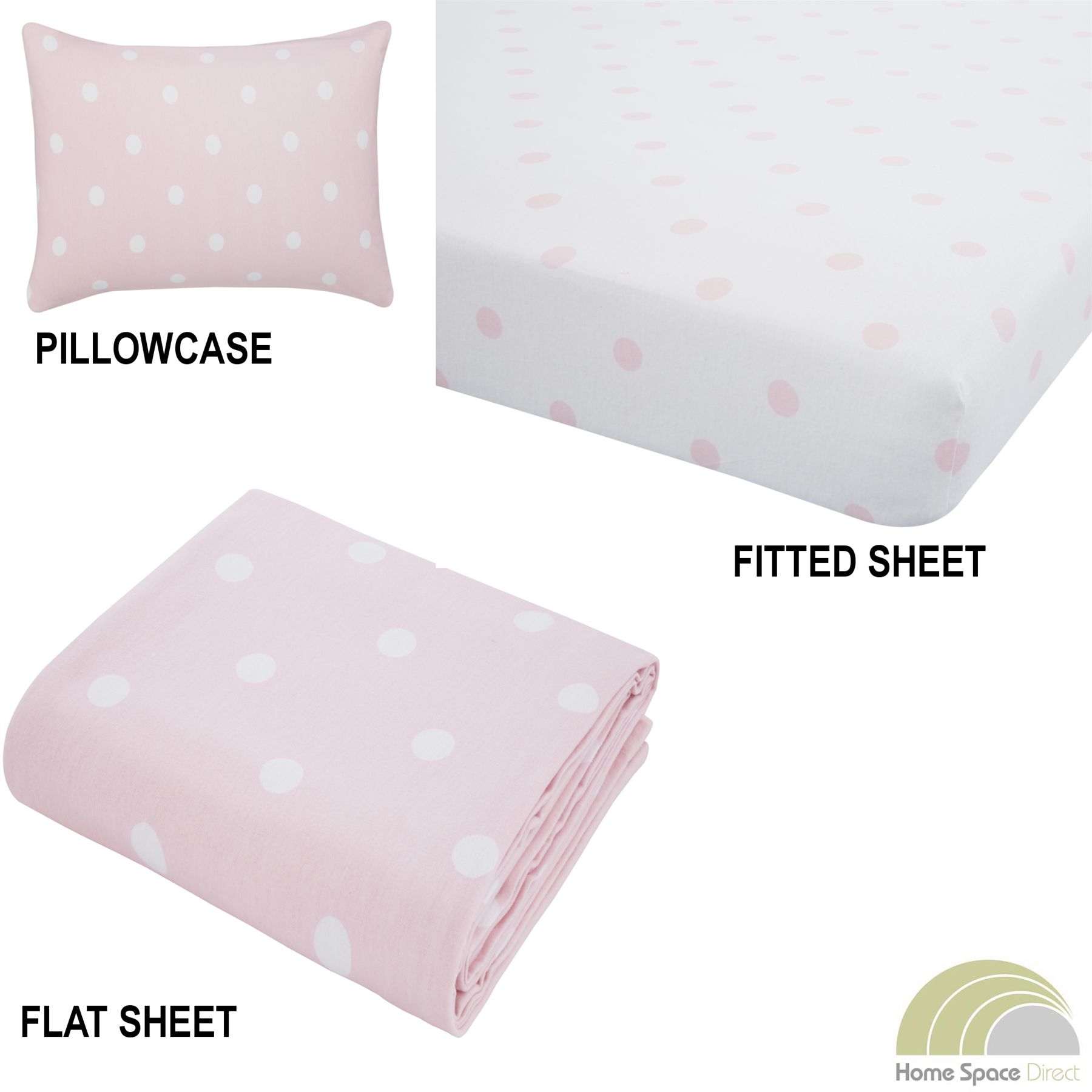 100 Cotton Flannelette Sheets Fitted Flat Pillowcases Bedding Many