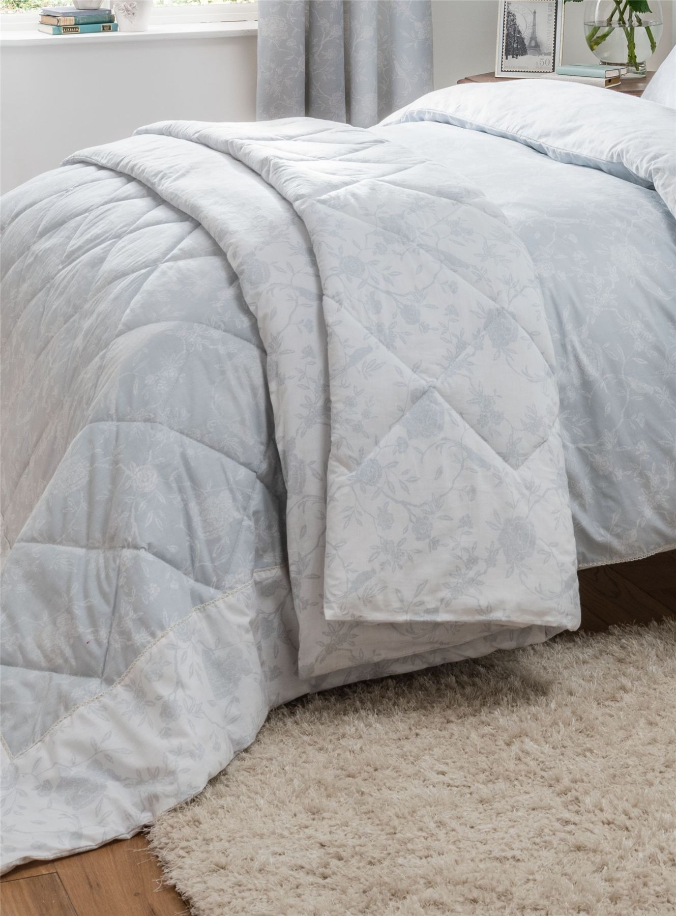 Duck Egg Blue 100 Cotton Duvet Cover Bedding Set or Curtains or