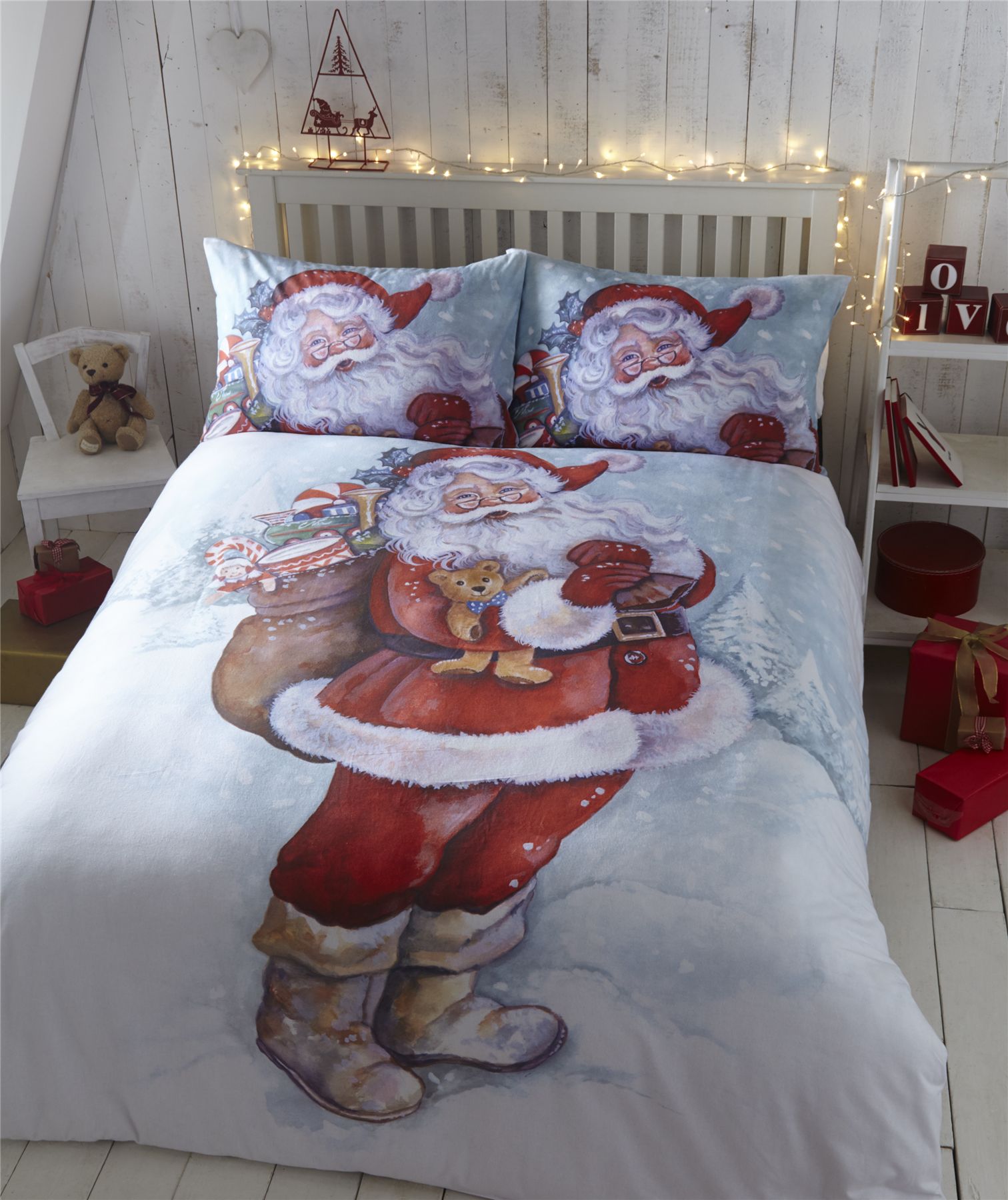 Xmas Duvet Covers The Duvets Christmas Kids Quilt Duvet Cover Bedding Bed Sets 5 Sizes Festive