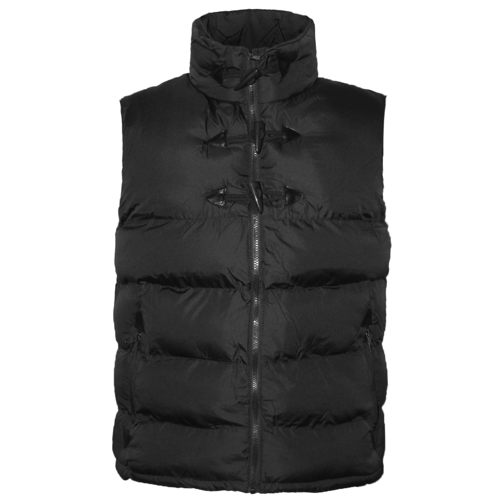 NEW MENS PADDED HOODED BODYWARMER GILET QUILTED JACKET WORK WEAR WARM COAT MXXL eBay