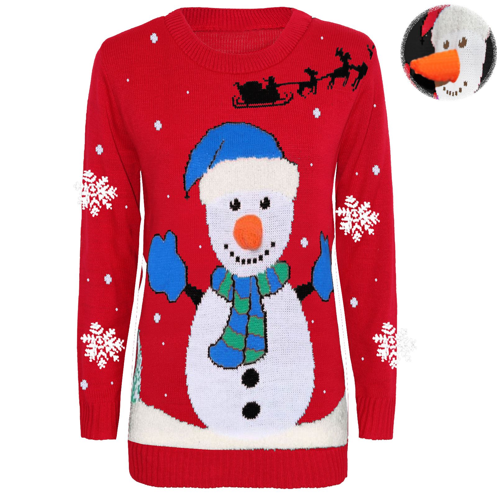 MENS WOMENS LADIES UNISEX NOVELTY JUMPERS KNITTED CHRISTMAS XMAS