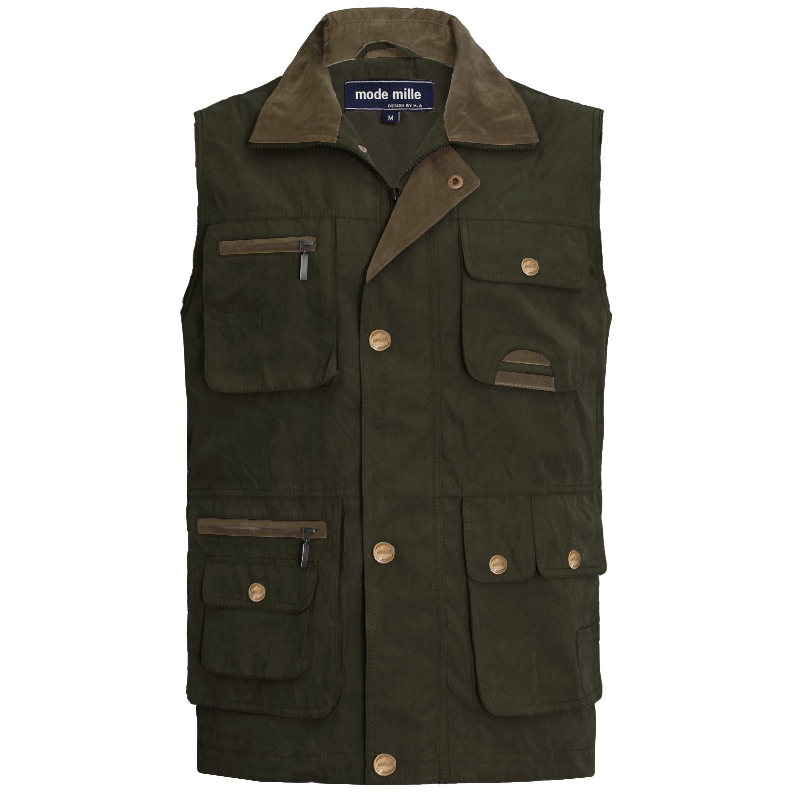 MENS GILET WAISTCOAT HIKING SAFARI JACKET BODY WARMER SHOOTING FISHING