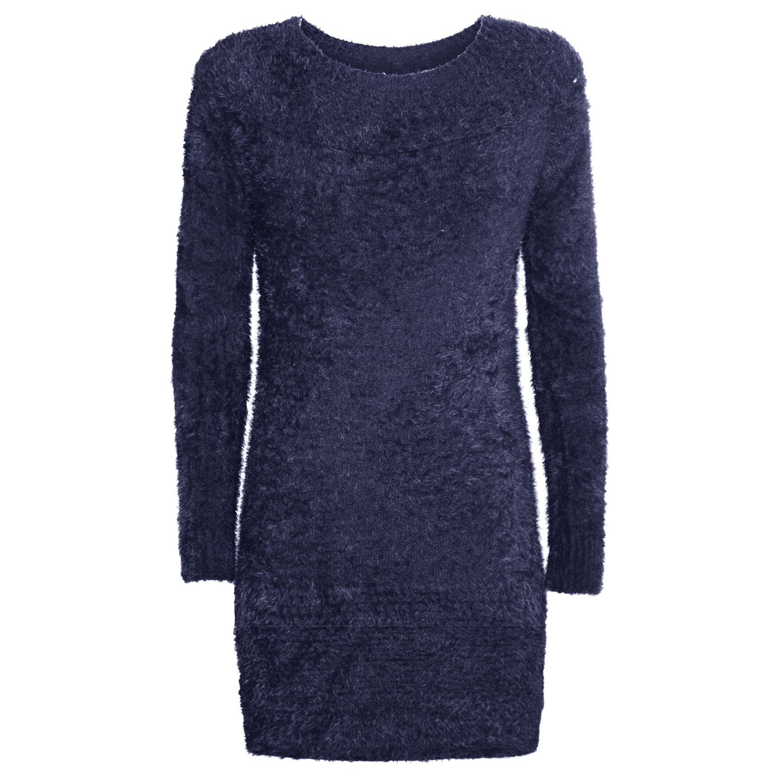 NEW WOMENS LADIES STRETCHY V NECK FLUFFY COSY JUMPER SOFT FUR WINTER MOHAIR 8-16 | eBay