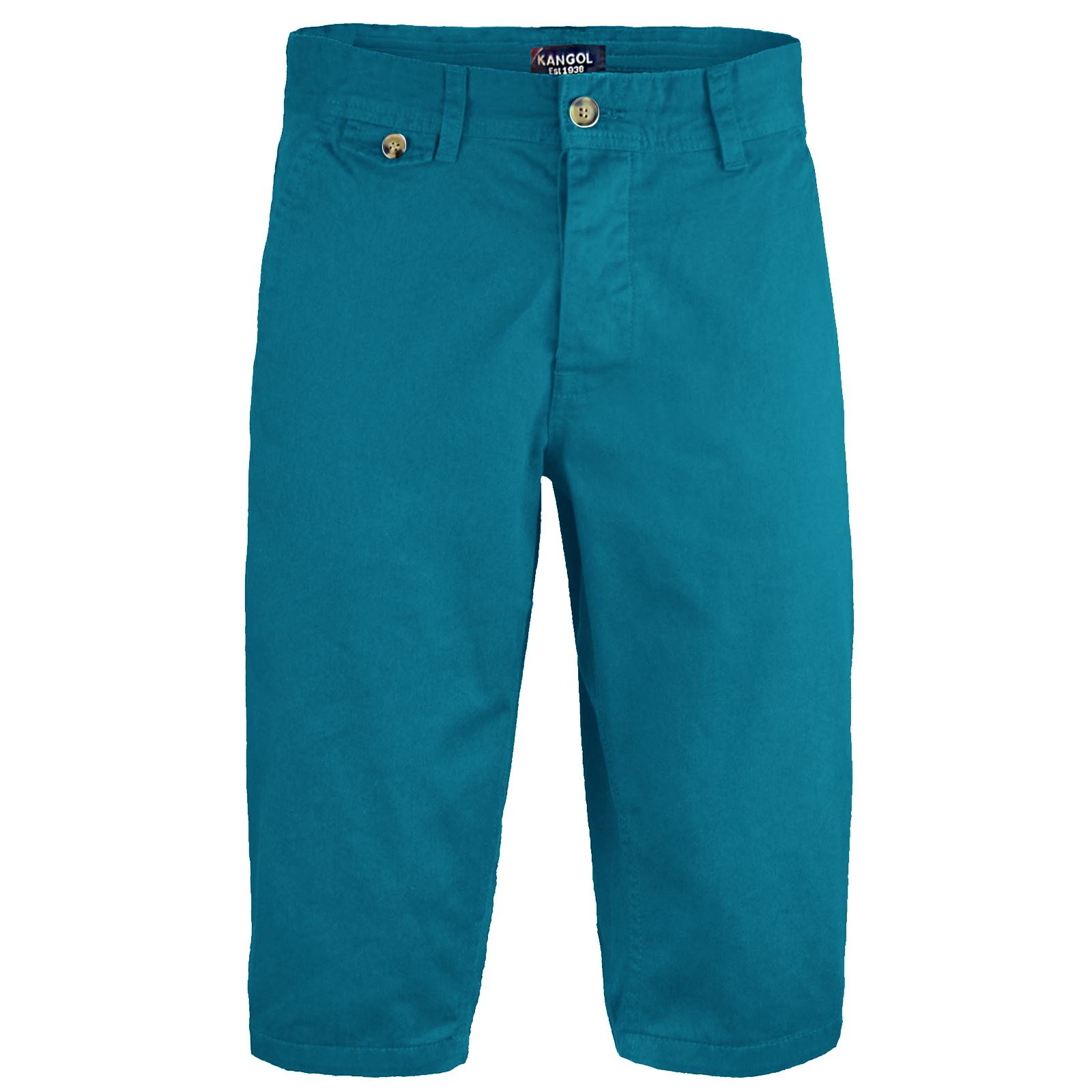Mens Kangol Casual Knee Length Long 3/4 Chino Summer Shorts Bottoms Cotton Pants - Picture 8 of 11