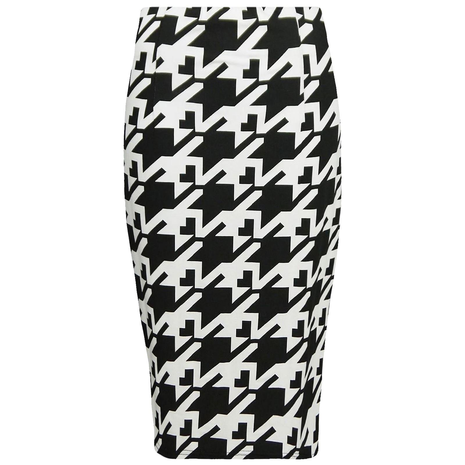 NUEVA FALDA MOVIBLE TUBO CINTURA ALTA BODYCON ESTAMPADO LISO LÁPIZ MIDI MUJER DAMAS - Imagen 7 de 53