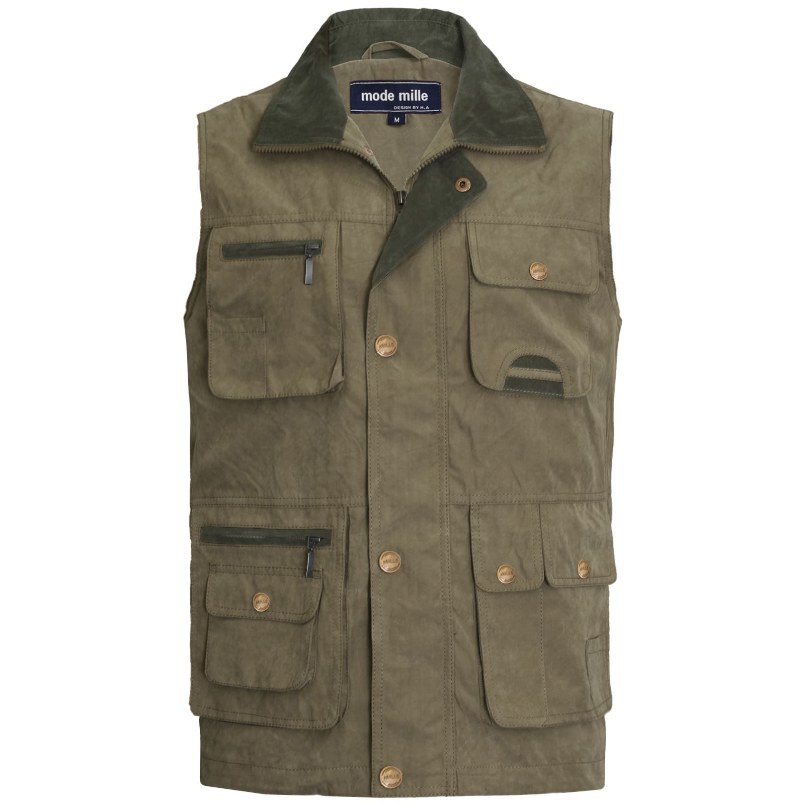 MENS GILET WAISTCOAT HIKING SAFARI JACKET BODY WARMER SHOOTING FISHING