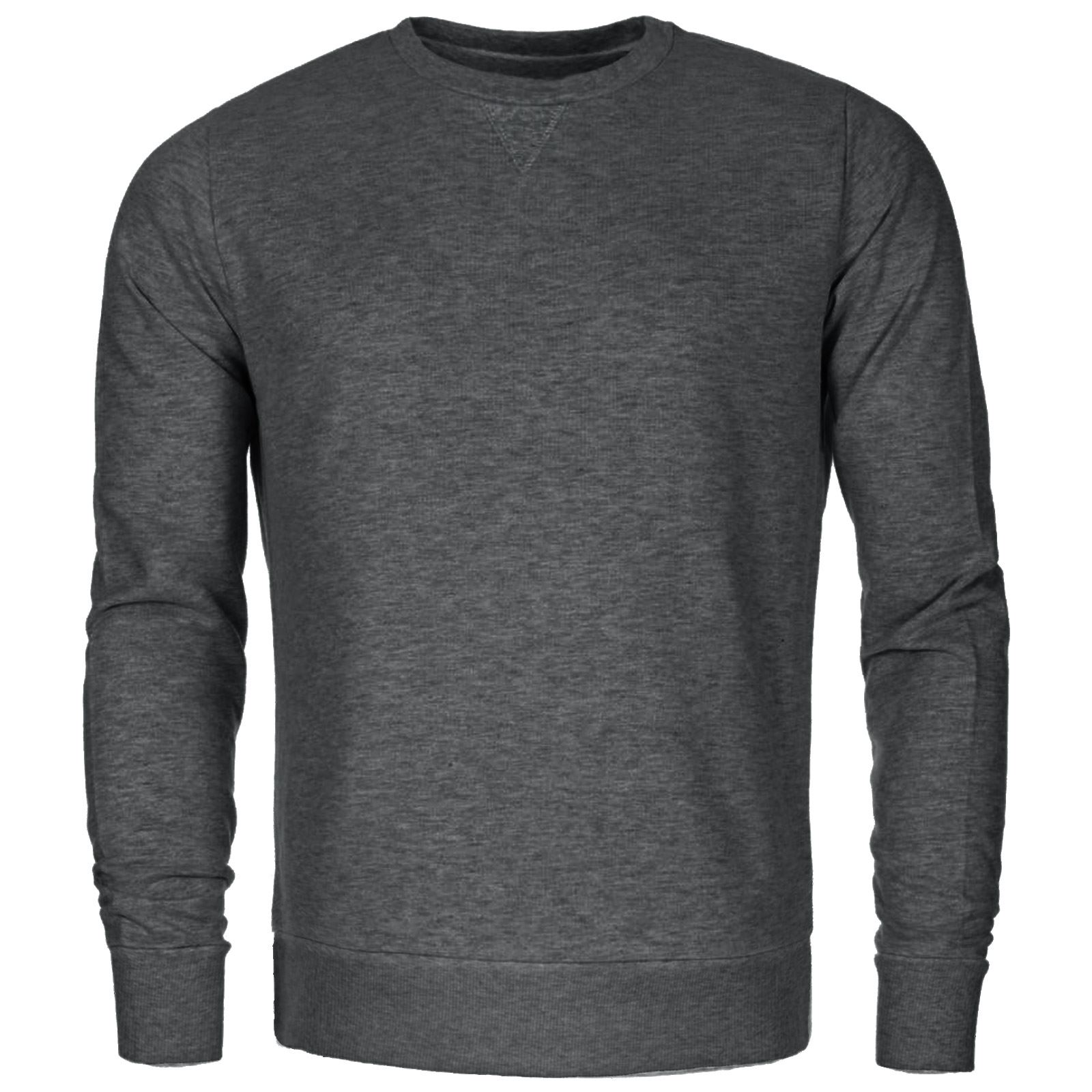 New Mens Pullover Sweatshirt Sweater Classic Smart Jumper Top Casual Ribbed Work | eBay