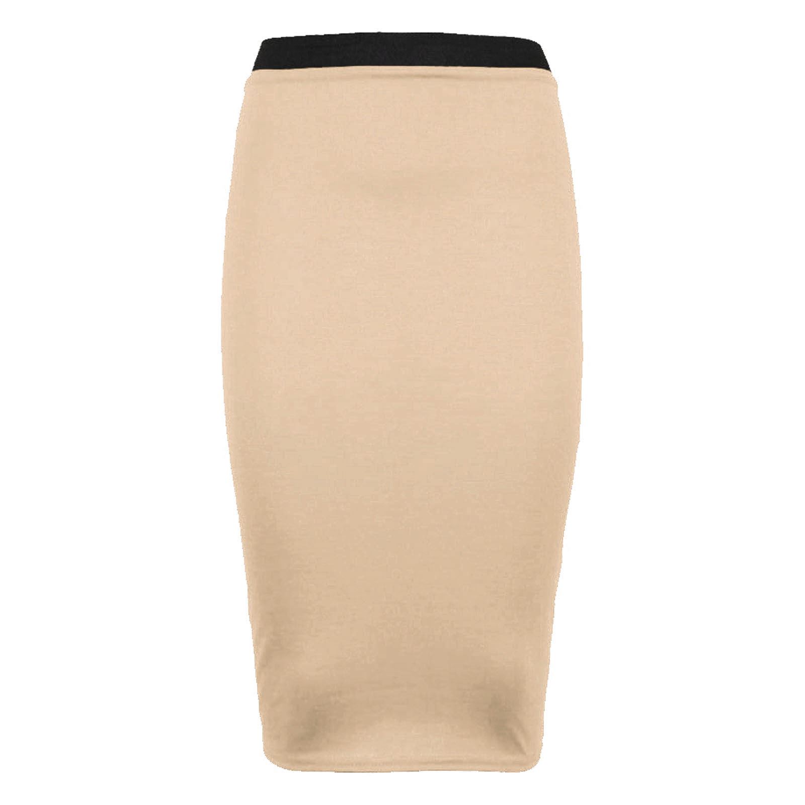 NUEVA FALDA MOVIBLE TUBO CINTURA ALTA BODYCON ESTAMPADO LISO LÁPIZ MIDI MUJER DAMAS - Imagen 32 de 53