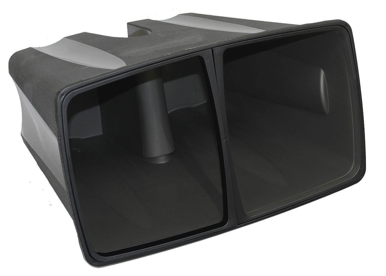 50L Duo Bin Waste Garbage Trash Can Separator Double Side Recycle