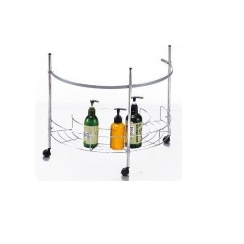 Bathroom Under Shelf Sink Hanging Rack Rail Towel Wall