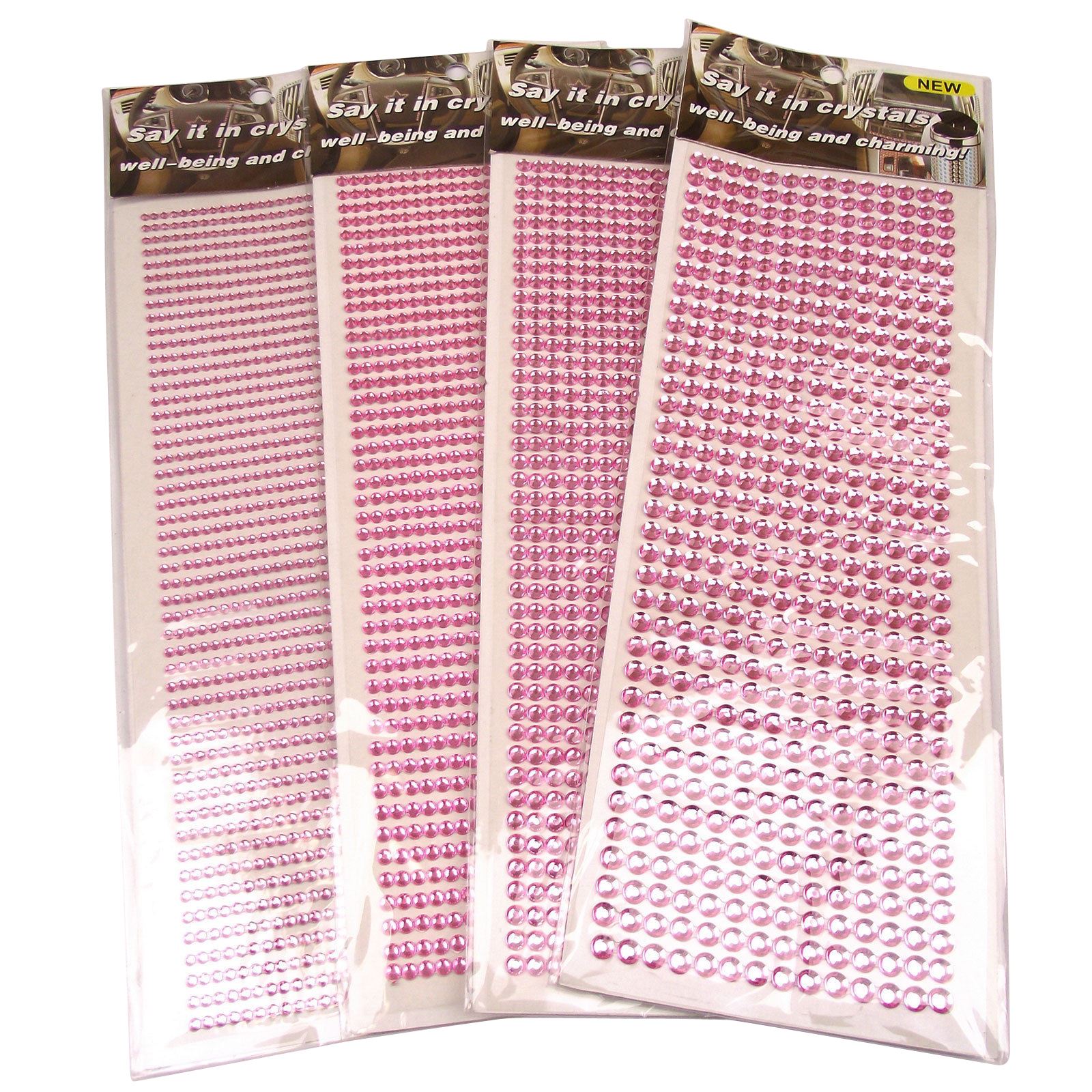 XL Sheets 2mm 6mm Self Adhesive Rhinestones Crystals Gems Sticky Back