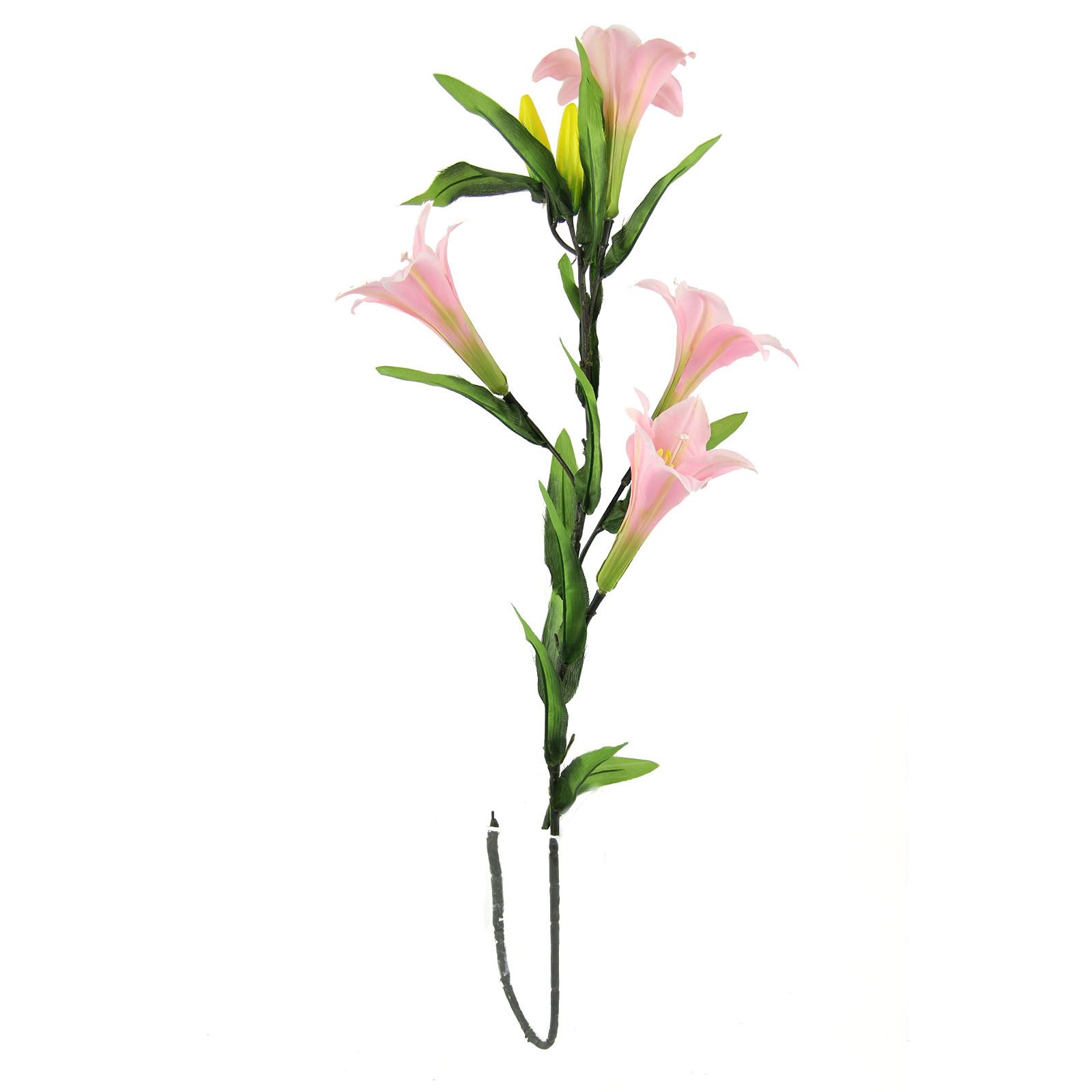 4 Head Tiger Lily Sprays Artificial Silk Flowers Long Stemmed Home Garden eBay