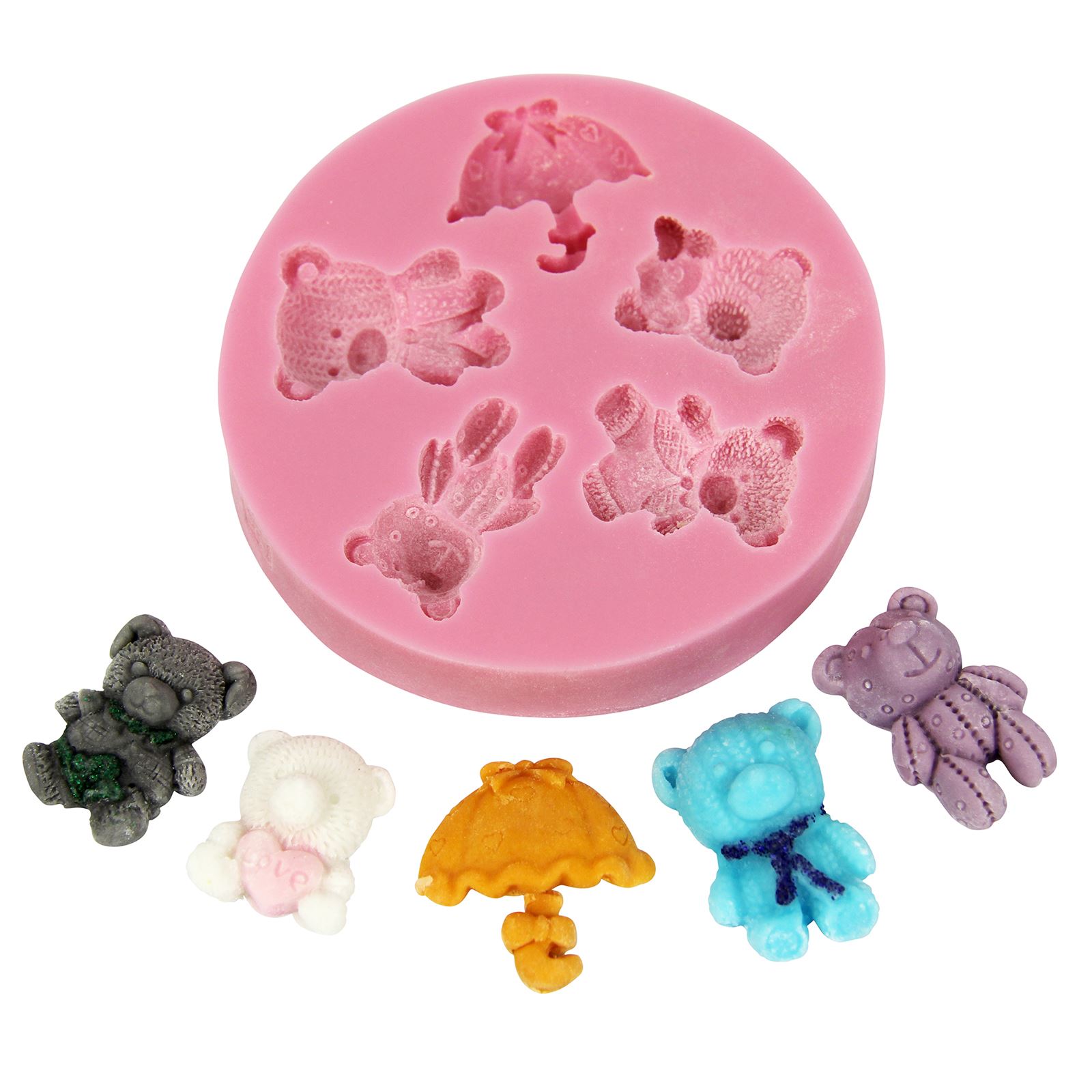 UK SELLER! Cute Pink Silicone Moulds! Sweets Cake Chocolate Dessert Stencil Mold eBay