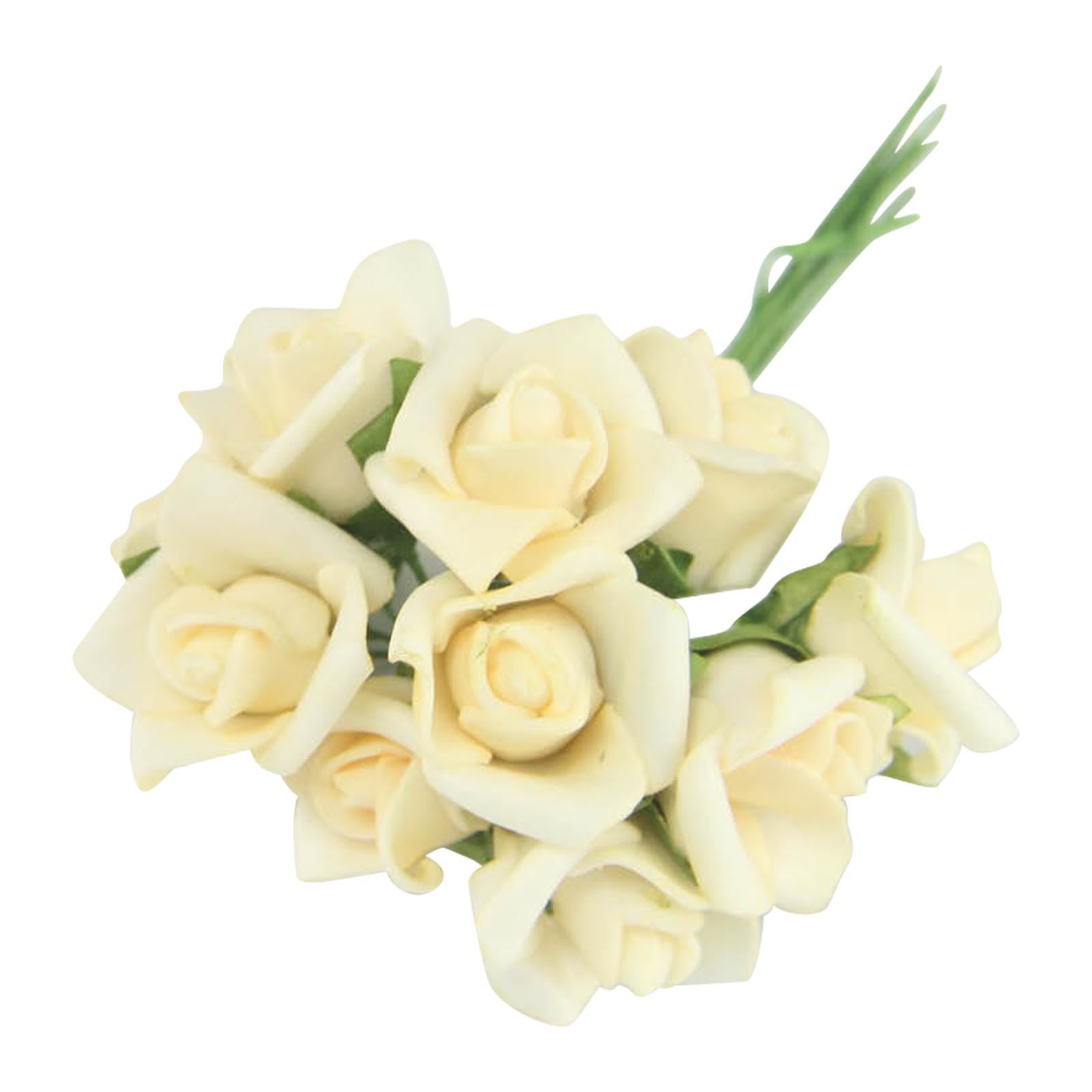Bundles of 12 Mini Foam Rose Bunches! Bulk Wholesale Artificial Flowers Craft eBay