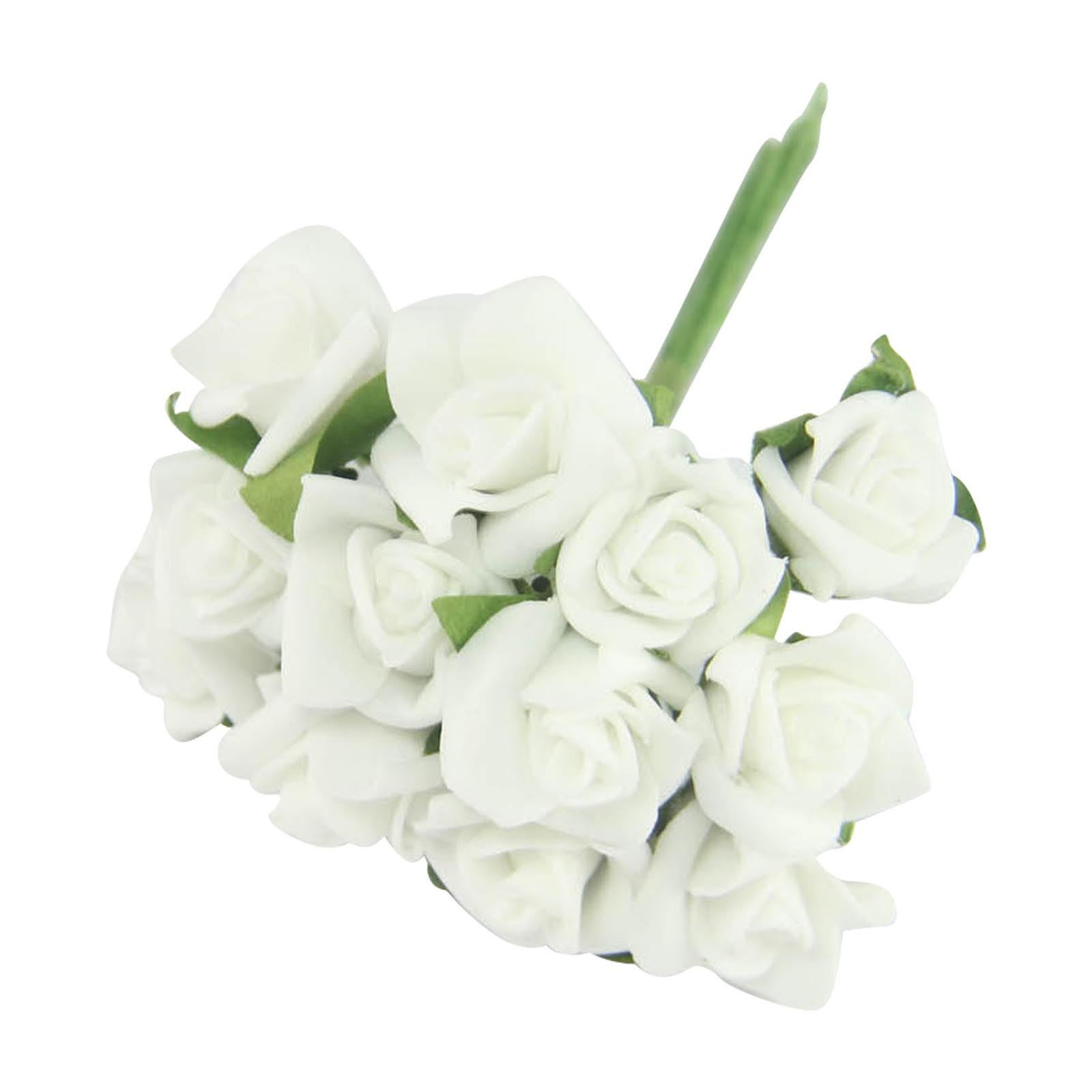 Bundles OF 12 Mini Foam Rose Bunches Bulk Wholesale Artificial Flowers