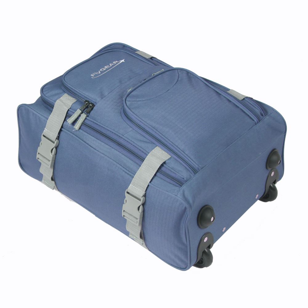 Lightweight Cabin Wheeled Travel Hand Luggage Trolley Holdall Bag Case