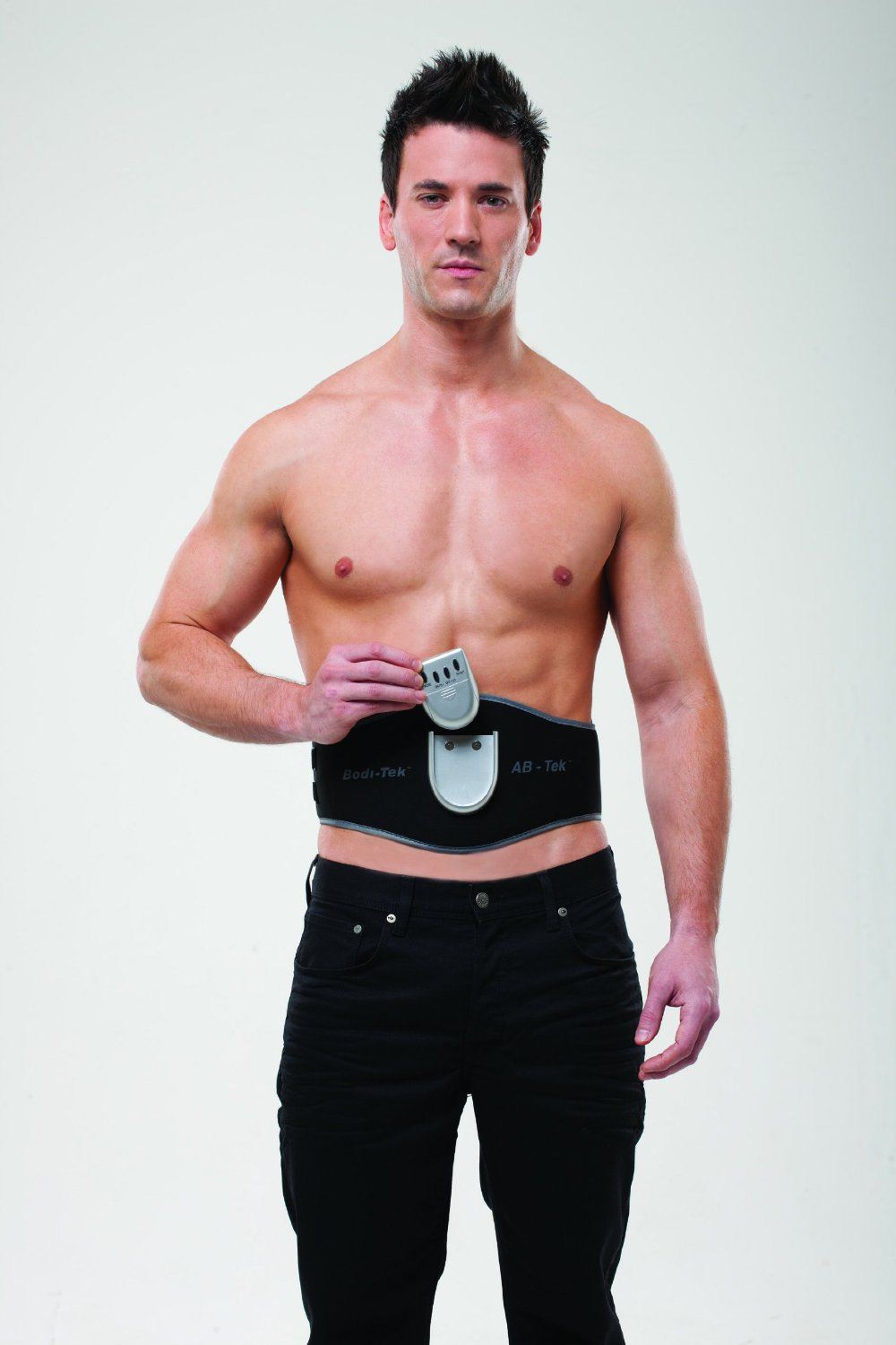 BodiTek Abtek Ab/Stomach Muscle Toning Toner Belt Unisex Black eBay