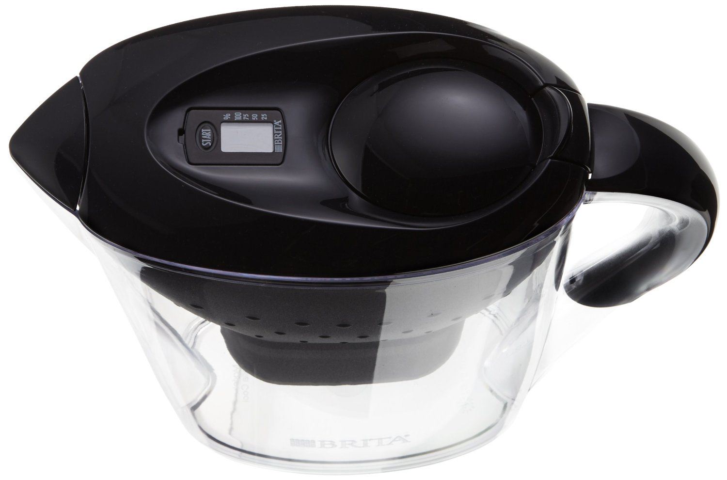 Brita Marella Gift Pack Cool Graphite Water Filter Jug + 0.5L Glass