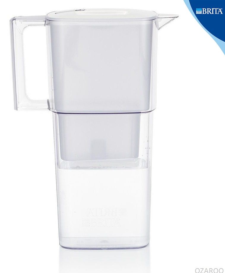 BRITA Liquelli Cool White Slim Water Filter Jug with Maxtra Technology