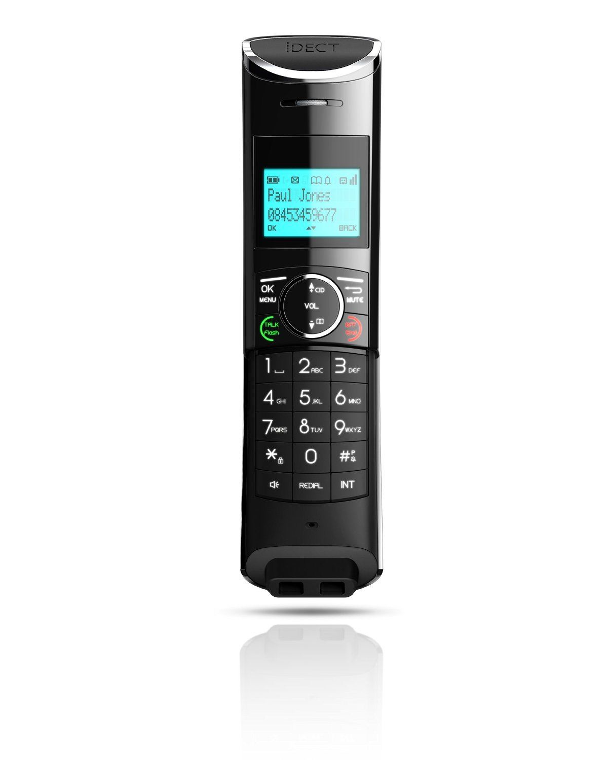 iDECT Boomerang Plus DECT Cordless Modern Home Telephone with Answering