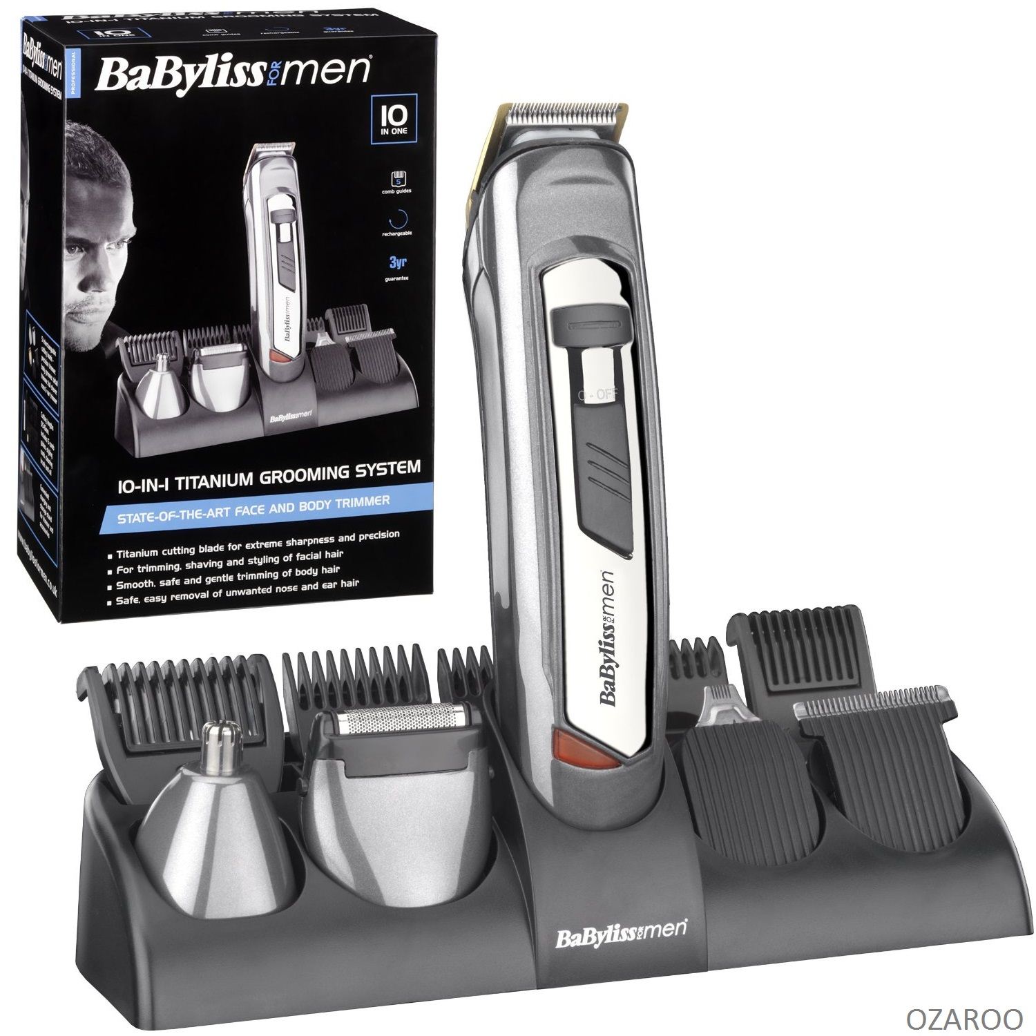NEW BaByliss 7235U 10in1 Rechargeable Hair Grooming Trimmer Kit