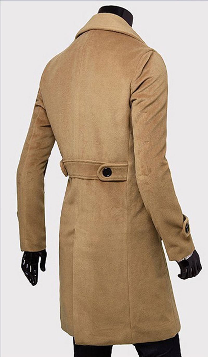 Cappotto Uomo Evoga Invernale Slim Fit - Giacca Doppiopetto Elegante 100% Made In Italy