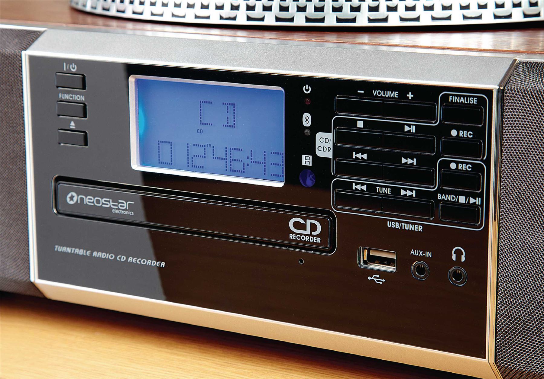 Digital Audio Player CD MP3 Recorder USB Stereo Vinyl Tape Radio