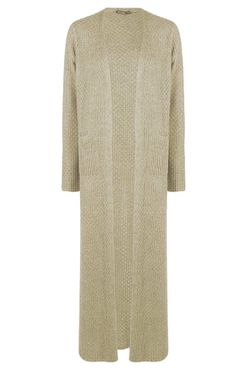 Nouveau femme tricot côté split maxi top ouvert boyfriend long midi cardigan
