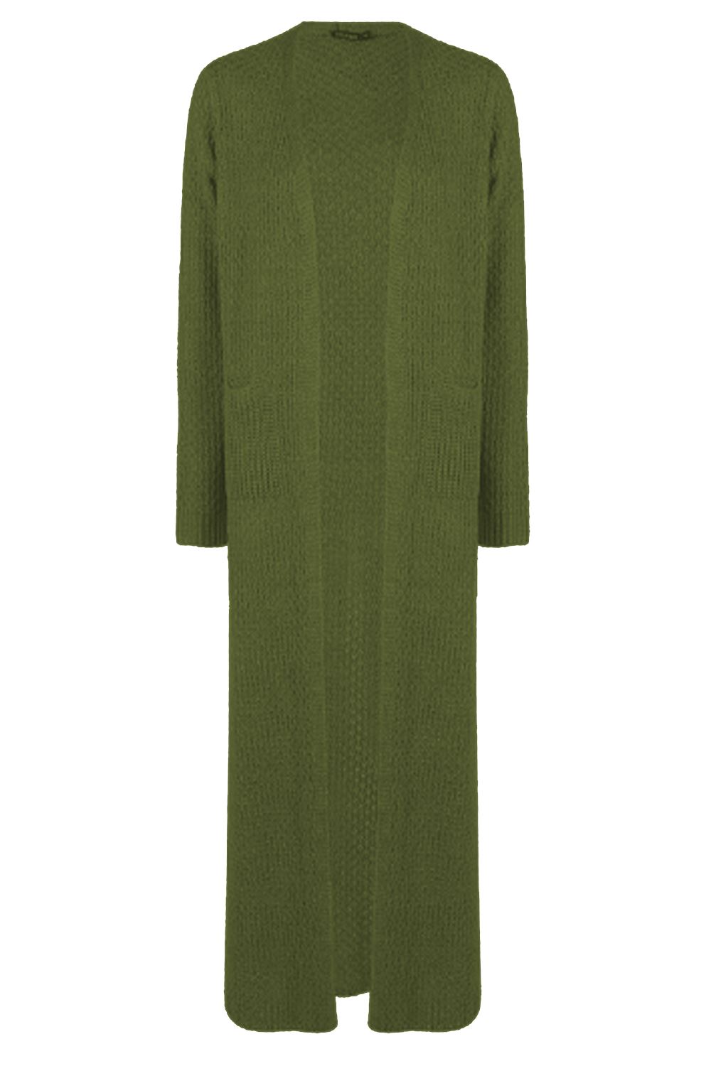 Nouveau femme tricot côté split maxi top ouvert boyfriend long midi cardigan