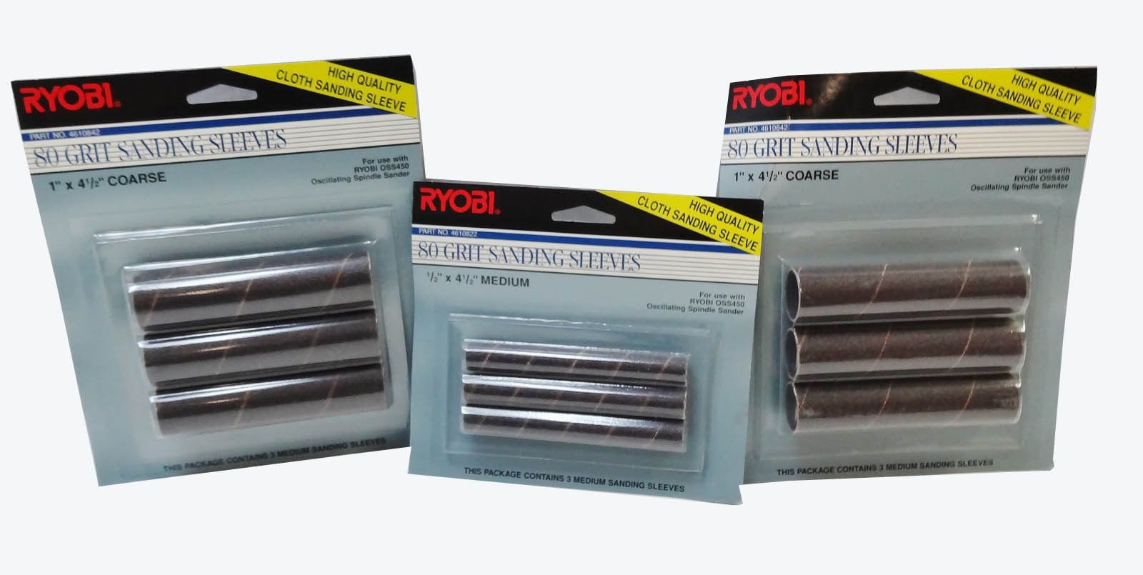 RYOBI 25PIECE Sanding Sleeve Assortment eBay