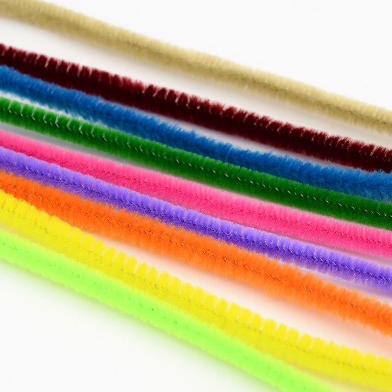 50 x 12" / 30cm Long Chenille Stems / Pipe Cleaners 5mm Thick Choice